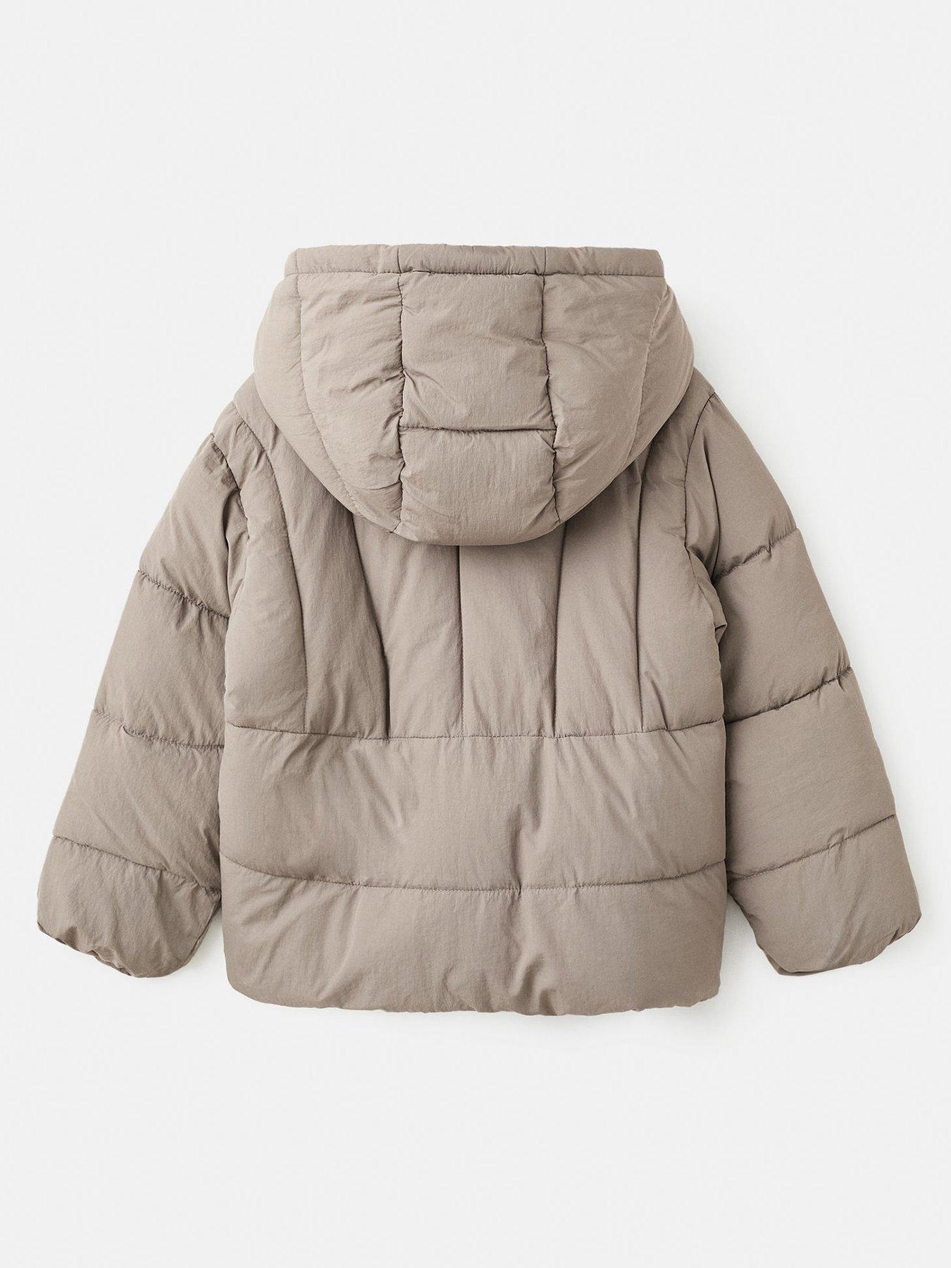 Image 3 of 6 of Mango Girls Padded Coat - Brown