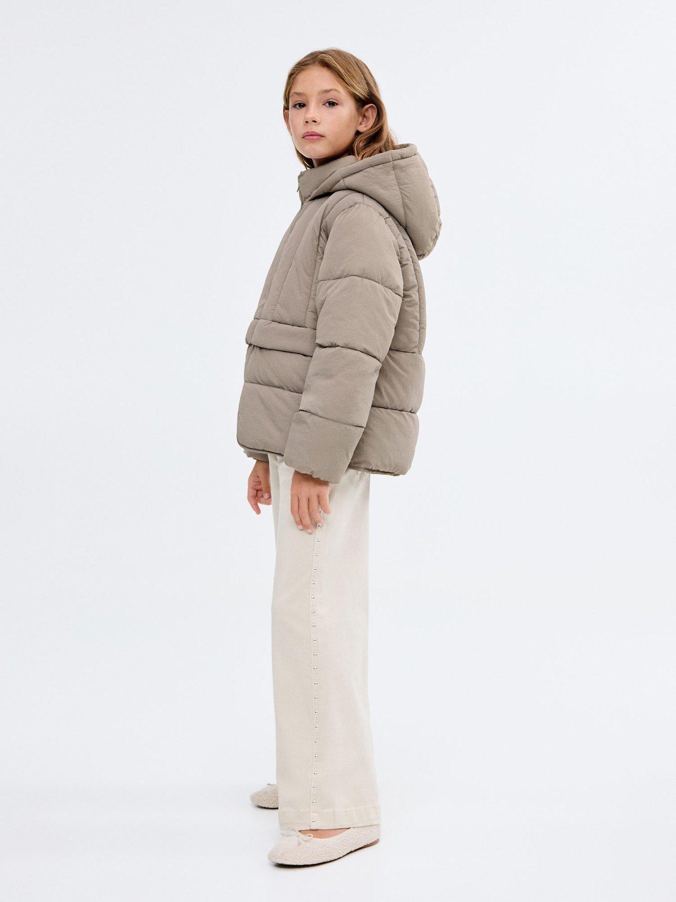 Image 6 of 6 of Mango Girls Padded Coat - Brown
