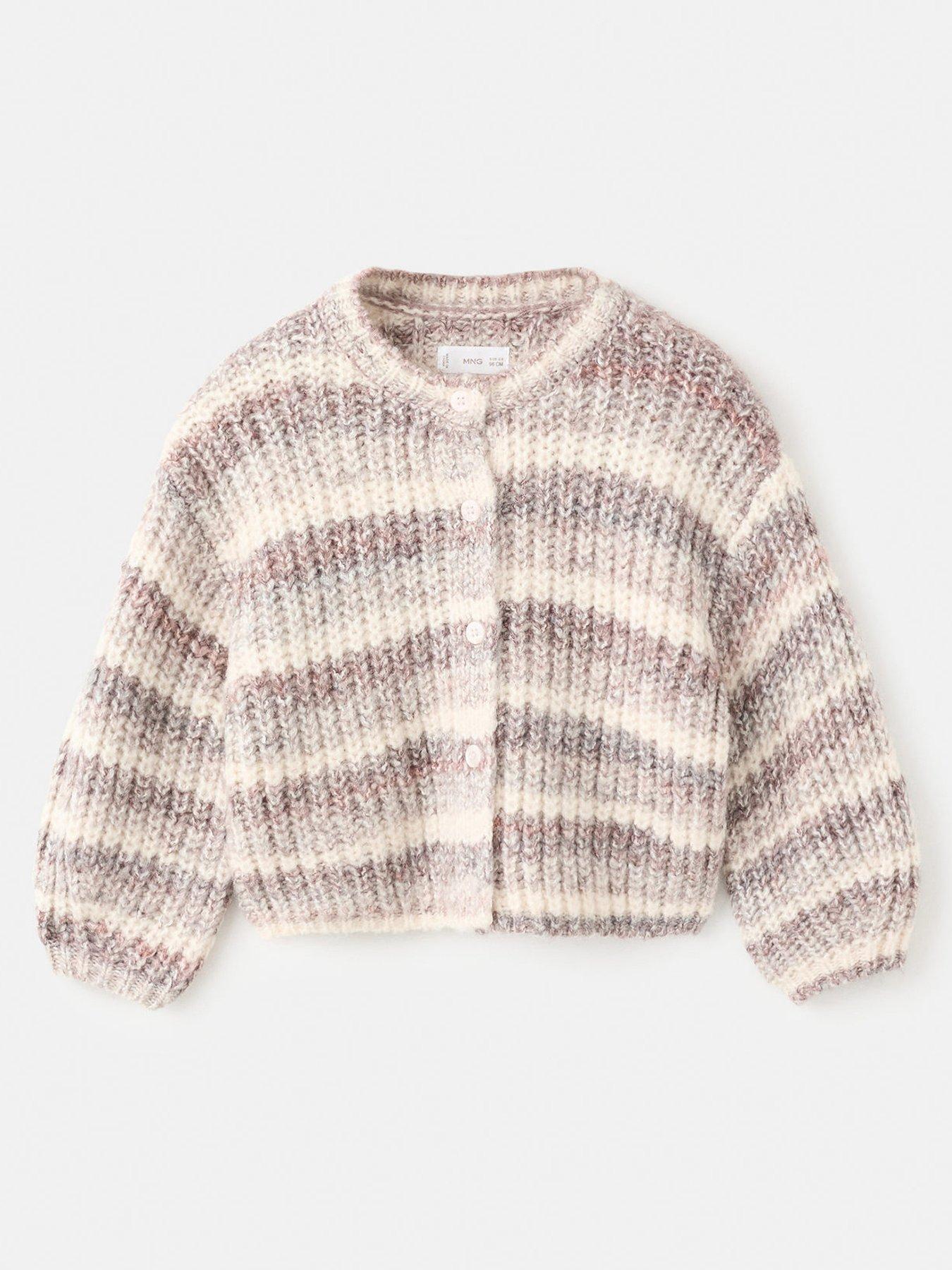 Mango Younger Girls Stripe Knitted Jumper - Multi
