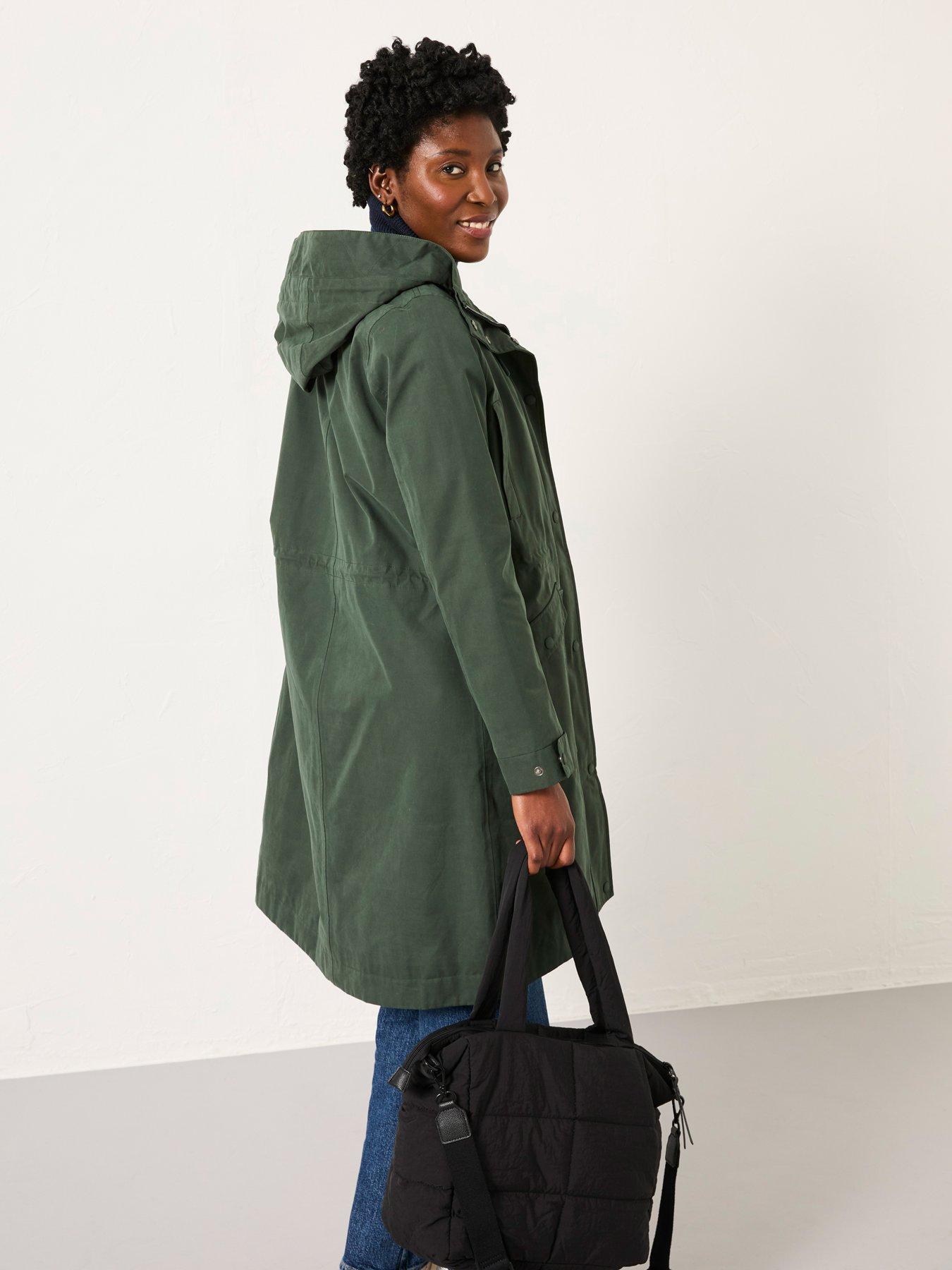 Sweat à capuche coupe courte avec intérieur molletonné fille vert