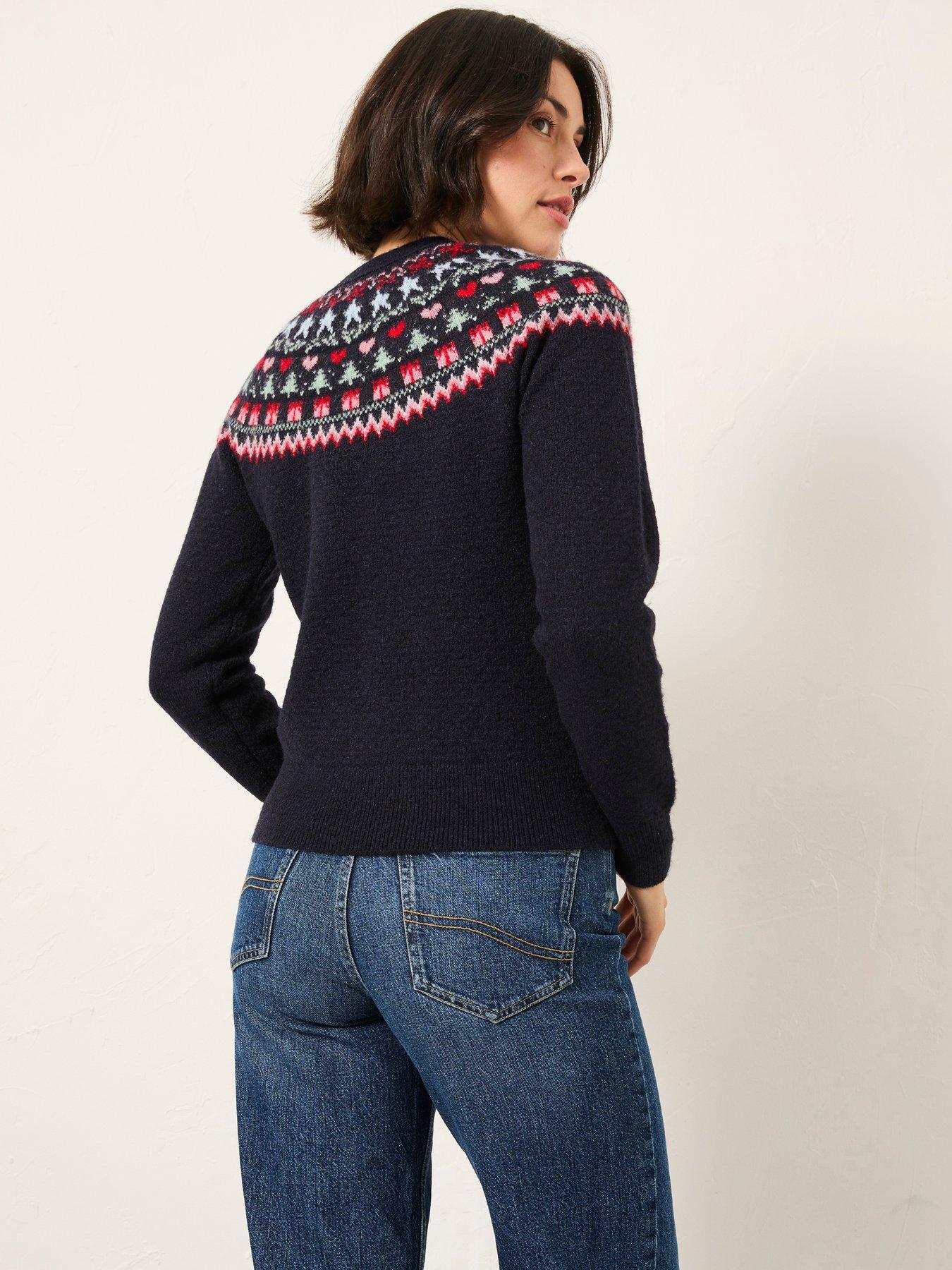 Image 2 of 5 of FatFace Noelle Jumper - Navy
