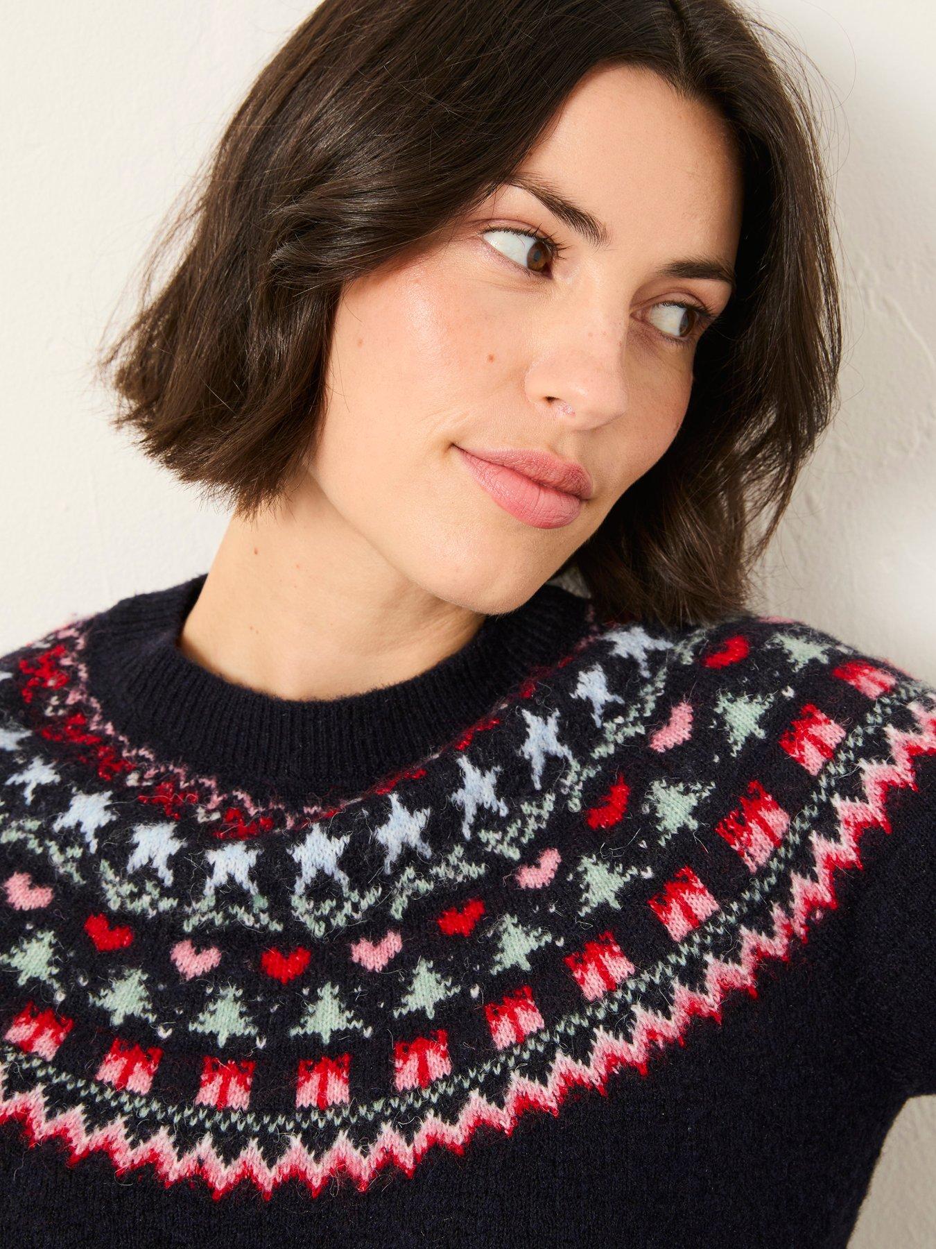 Image 4 of 5 of FatFace Noelle Jumper - Navy
