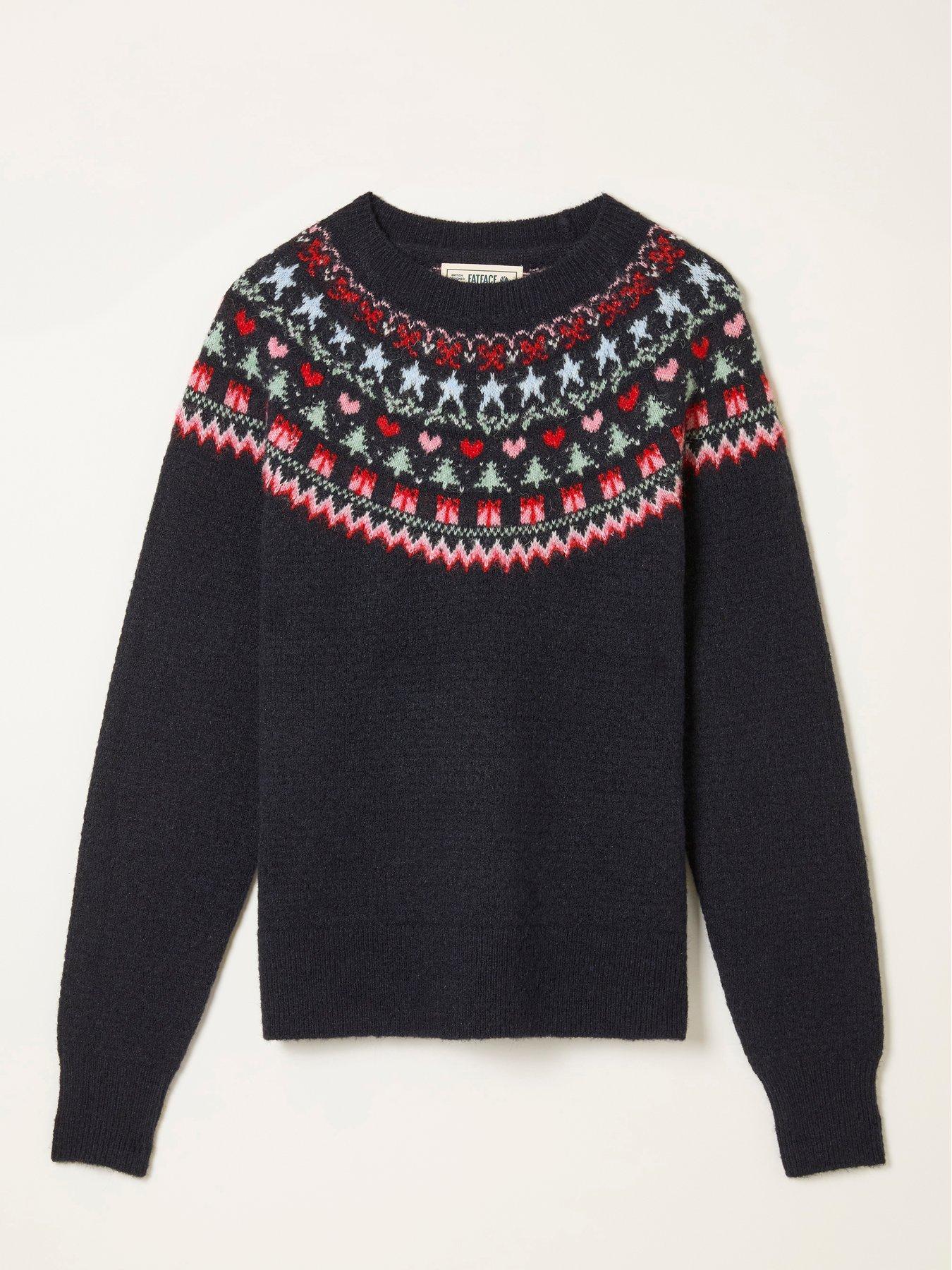 Image 5 of 5 of FatFace Noelle Jumper - Navy