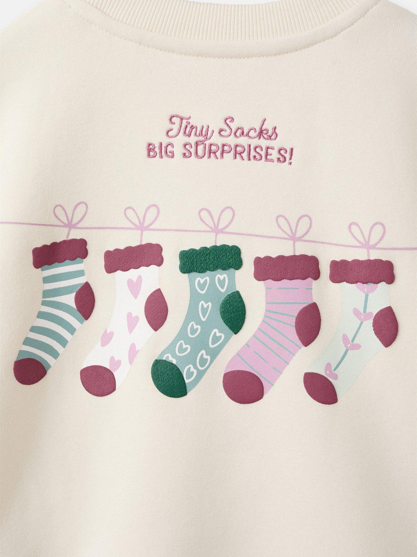 Image 4 of 4 of Mango Younger Girls Christmas Sweat - Cream