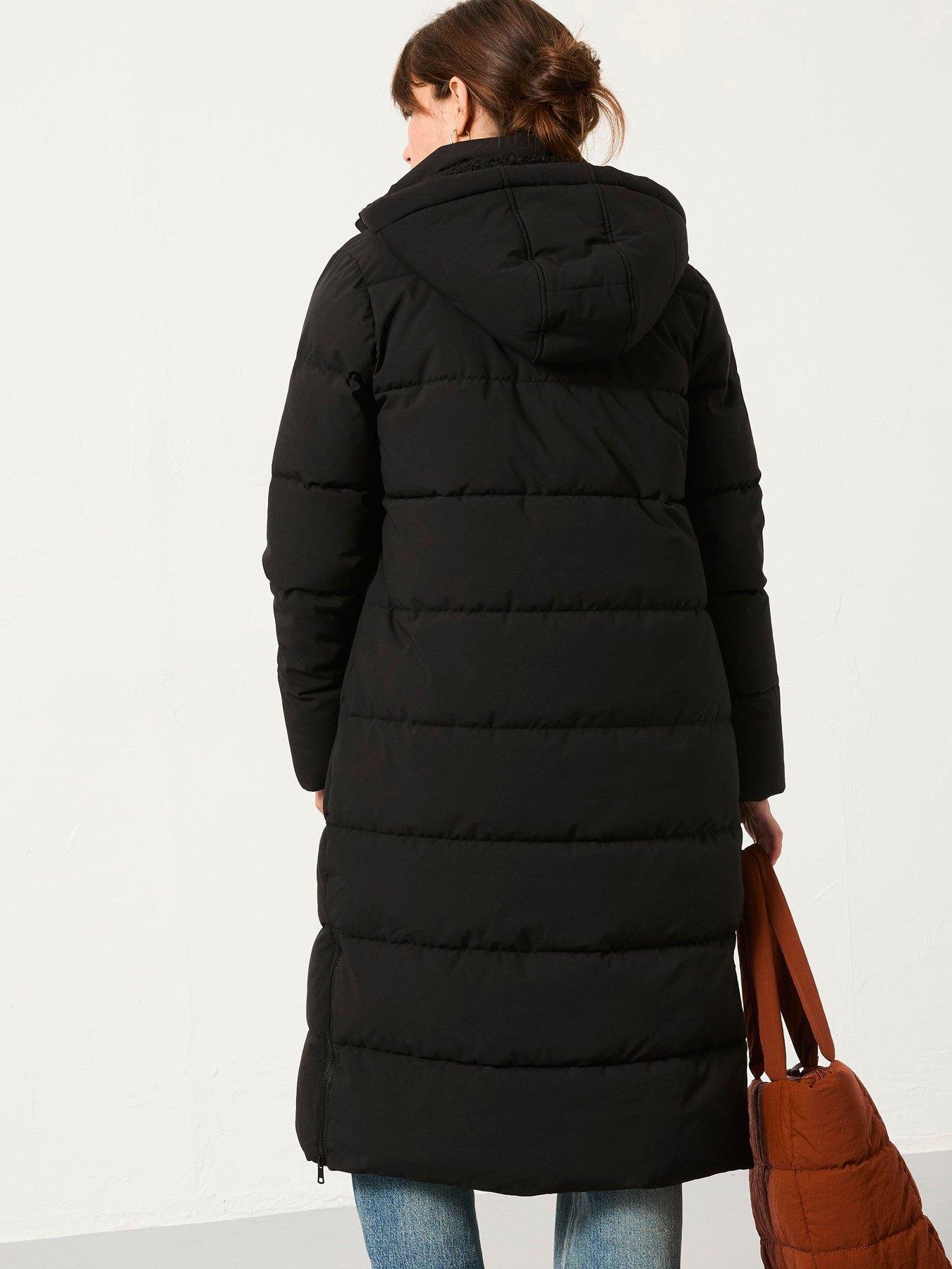 Image 2 of 5 of FatFace Harley Long Padded Coat - Black