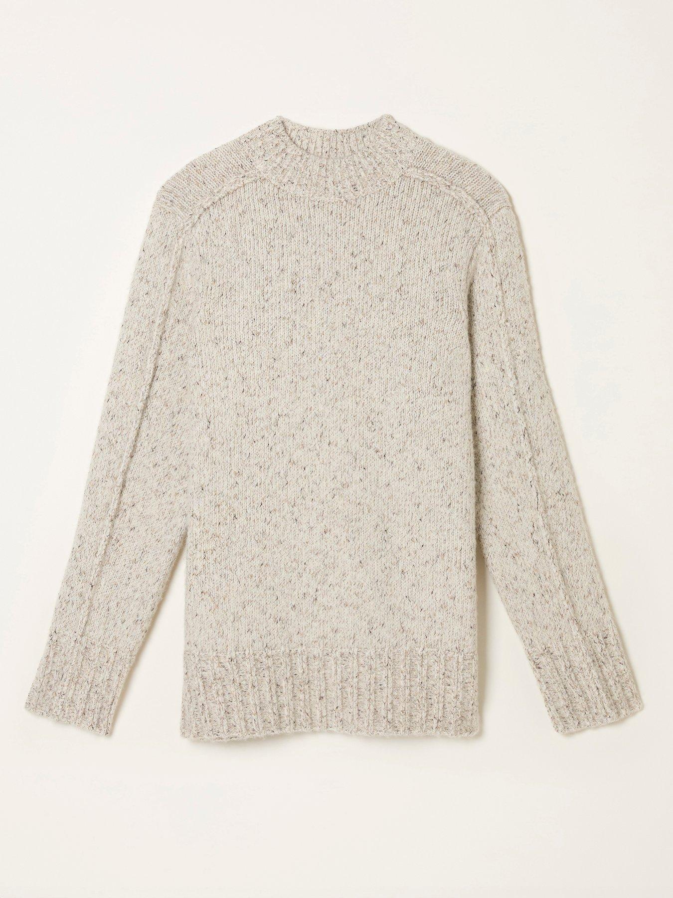 Image 5 of 5 of FatFace Fae Fleck Jumper - Beige