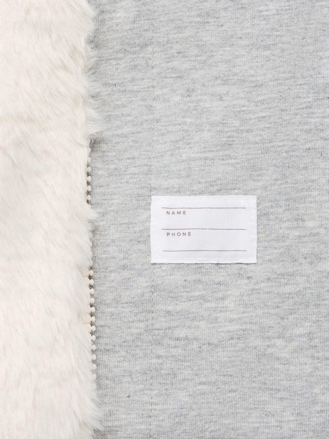 Image 4 of 4 of Mango Girls Faux Fur Hooded Coat - Beige