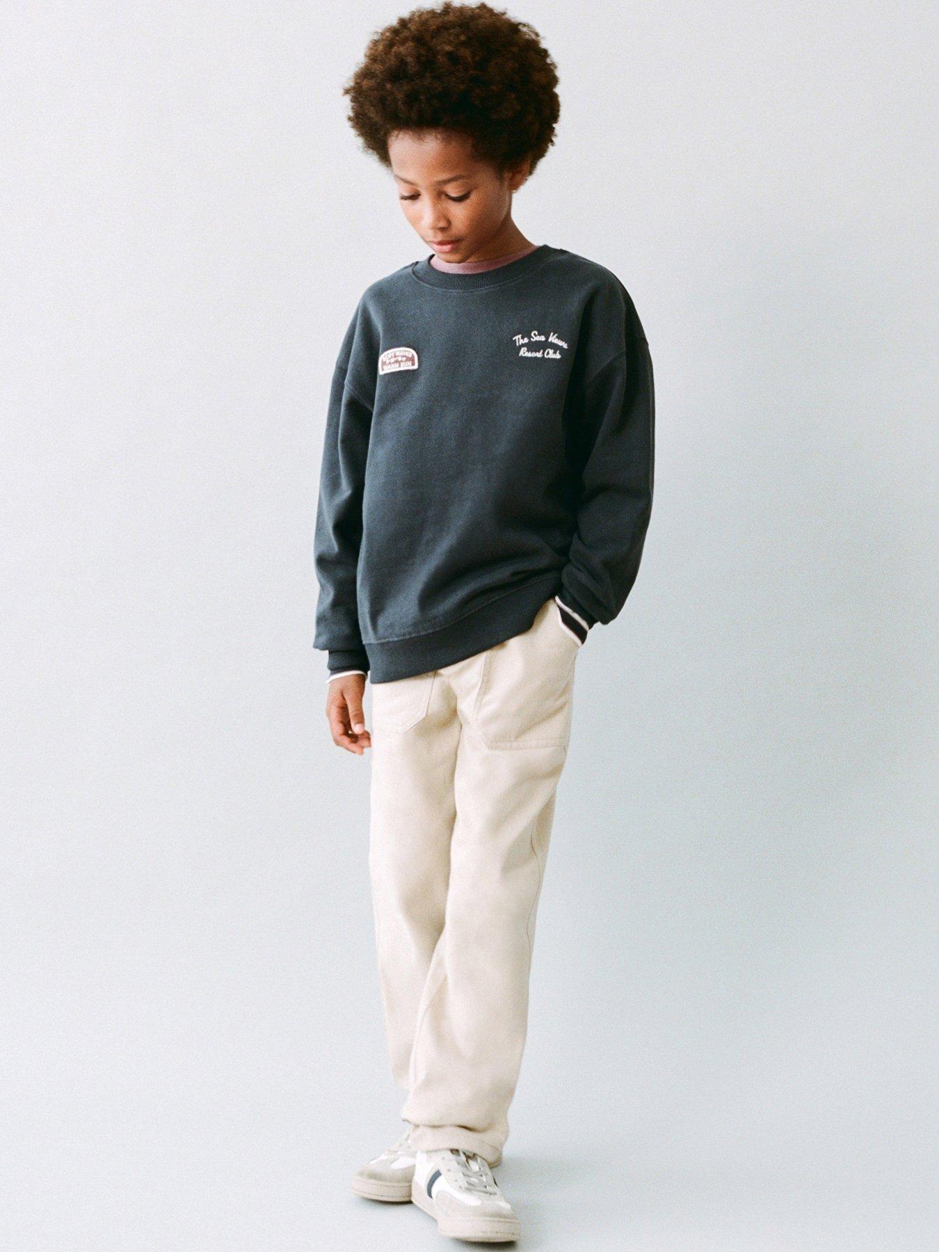 Mango Boys Sea Views Sweat - Navy