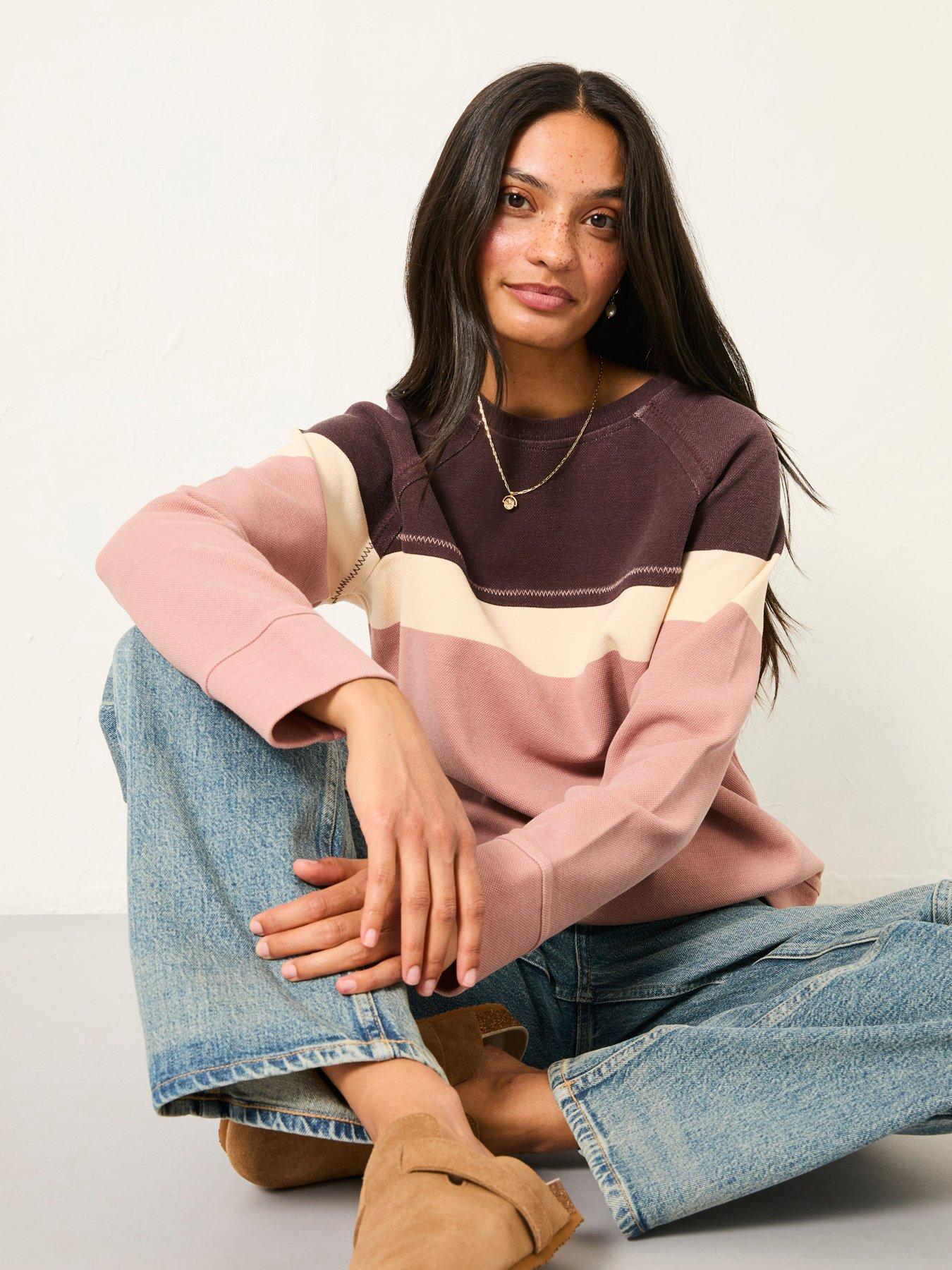 Image 3 of 6 of FatFace Airlie Crew Sweatshirt - Pink