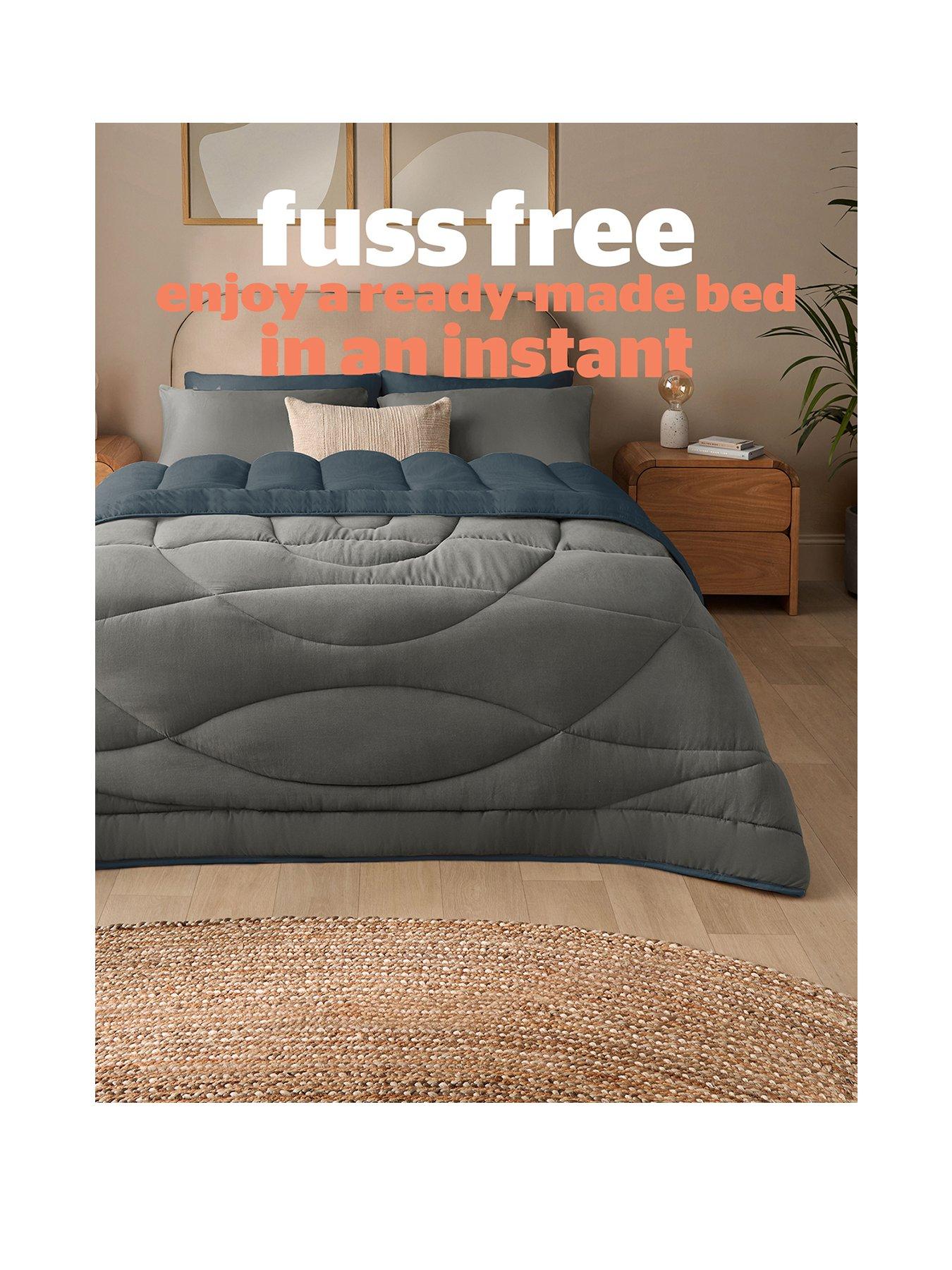 Image 2 of 7 of Silentnight Washed Supersoft Coverless Duvet And Pillowcase Set