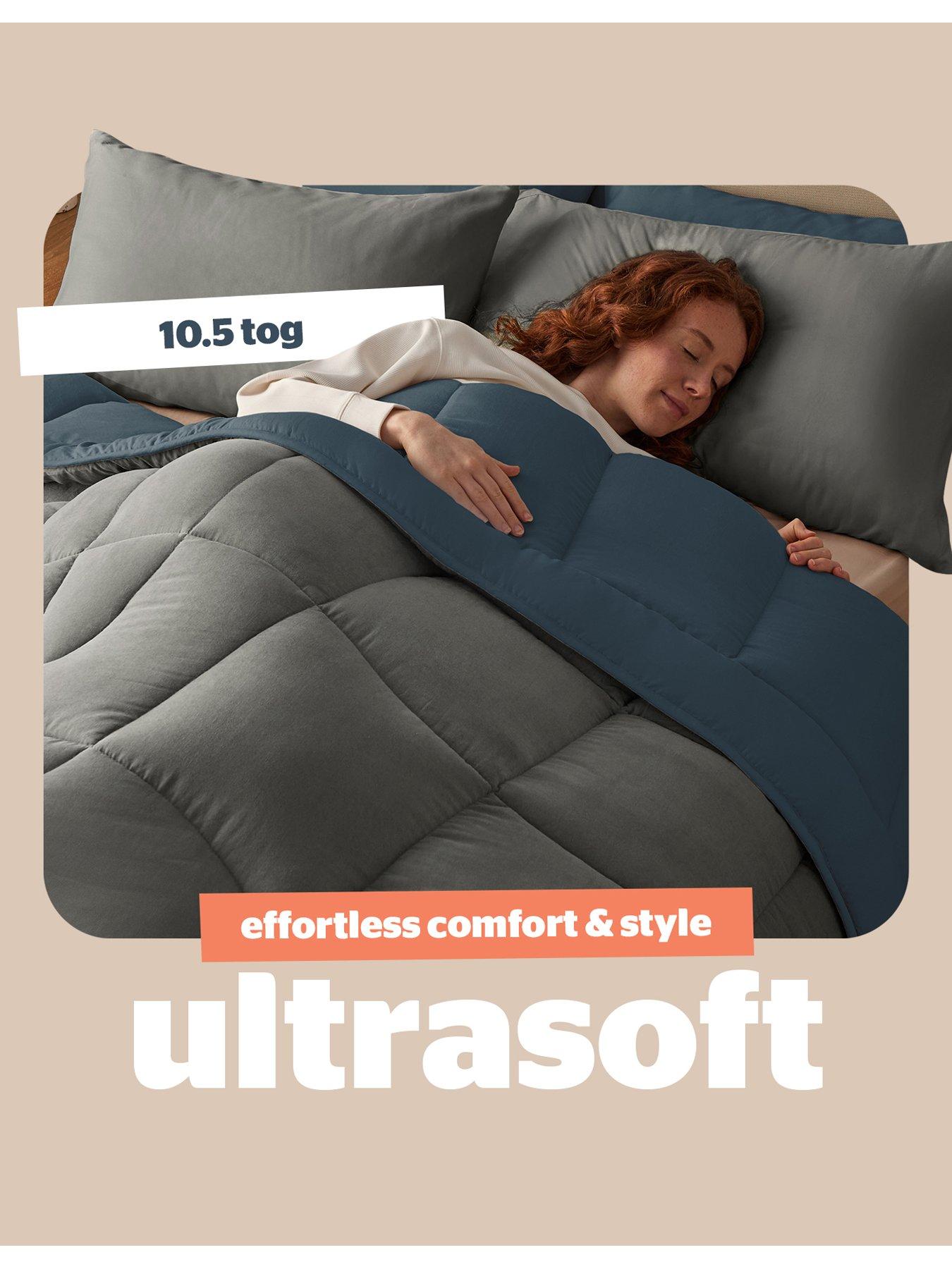 Image 4 of 7 of Silentnight Washed Supersoft Coverless Duvet And Pillowcase Set