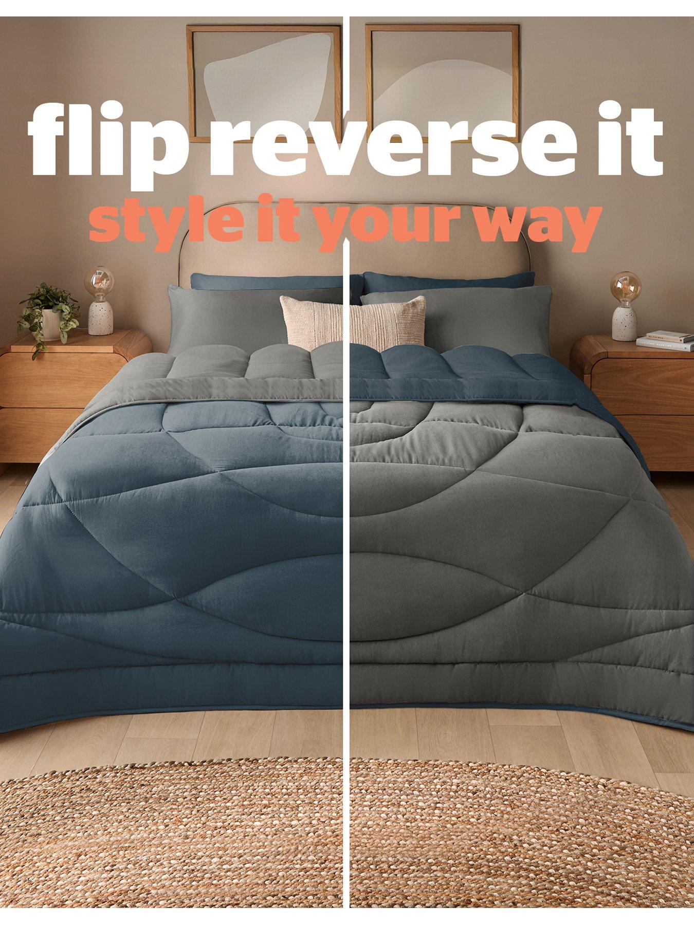 Image 6 of 7 of Silentnight Washed Supersoft Coverless Duvet And Pillowcase Set