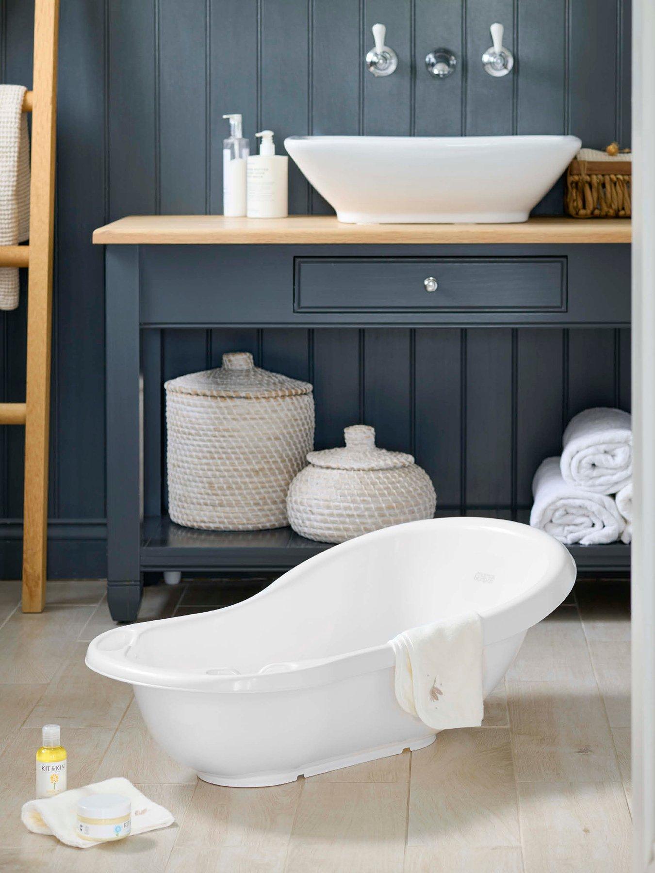undefined Baby Bath - White / Grey