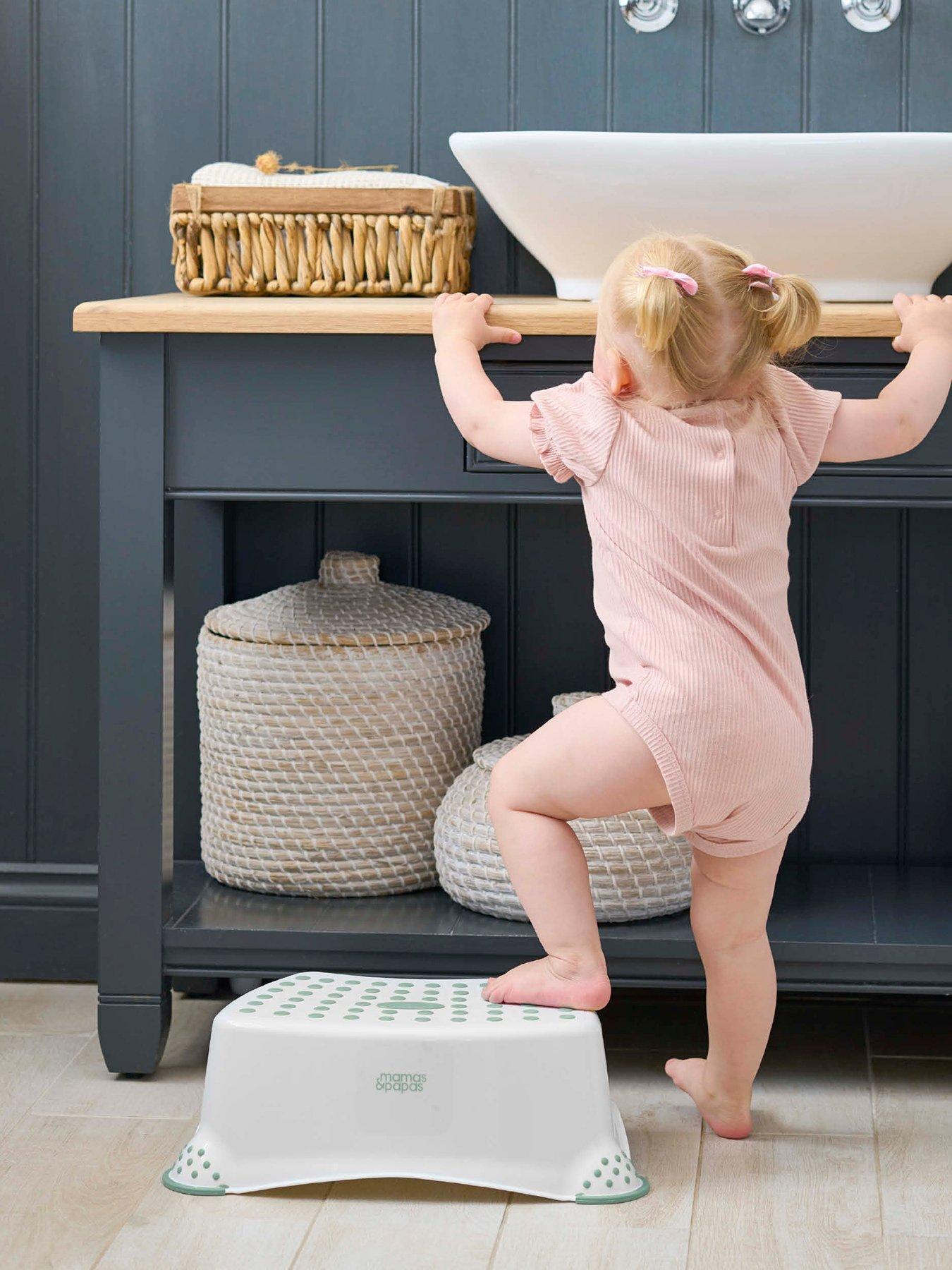 Image 1 of 3 of Mamas & Papas Anti Slip Step Up Stool - Eucalyptus