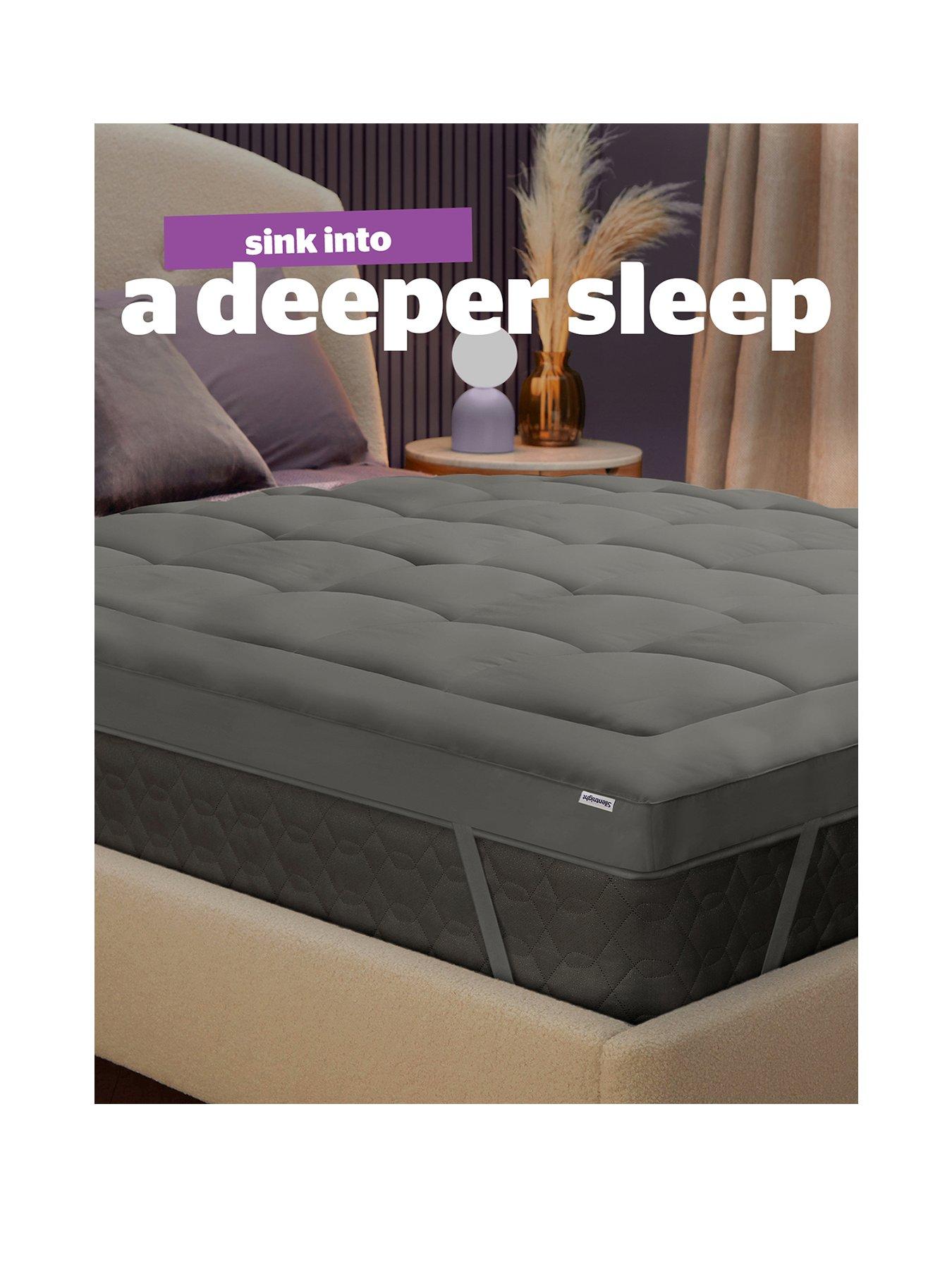 Image 2 of 7 of Silentnight Ultimate Deep Sleep 10cm Charocal Mattress Topper