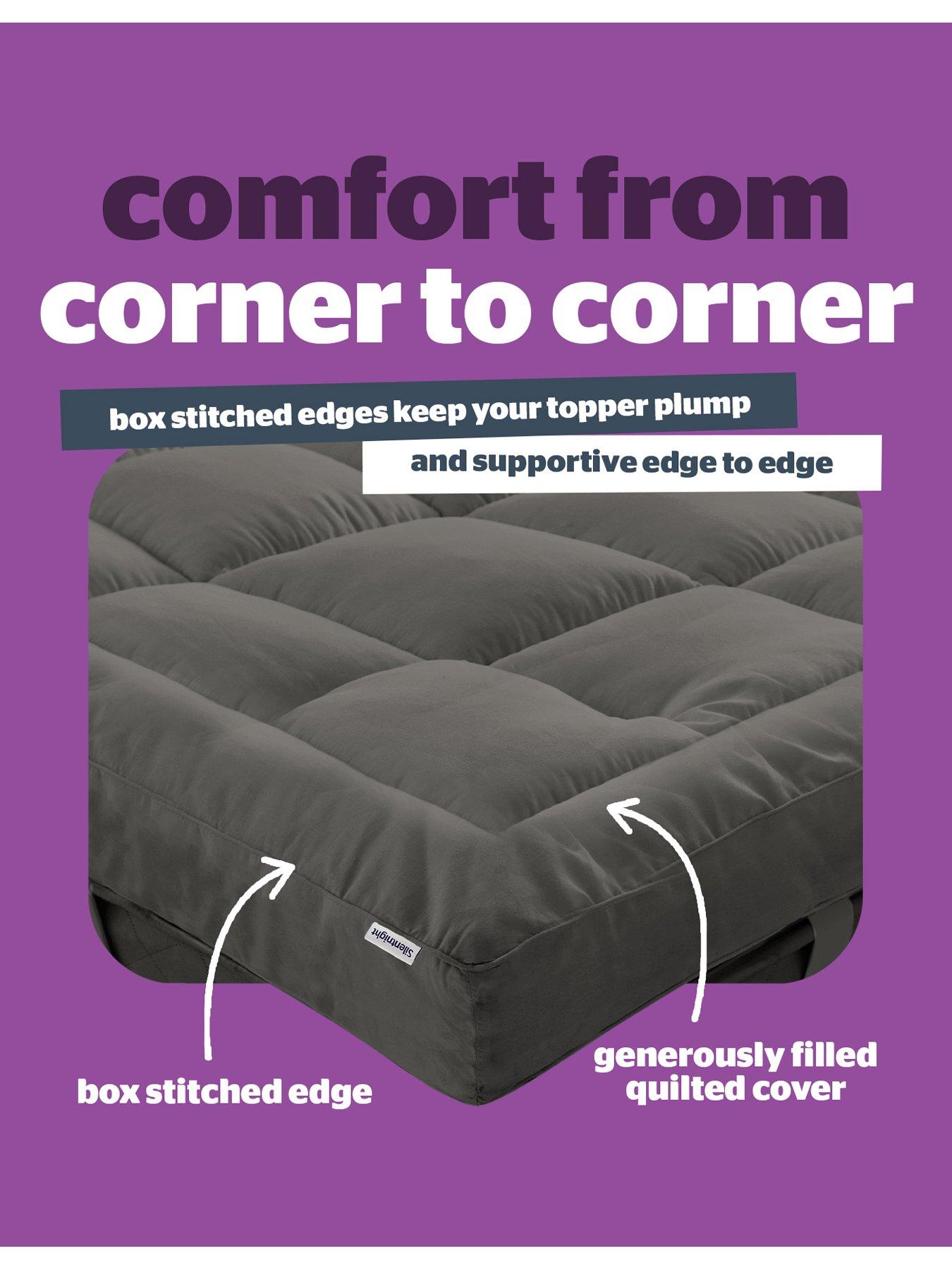 Image 4 of 7 of Silentnight Ultimate Deep Sleep 10cm Charocal Mattress Topper
