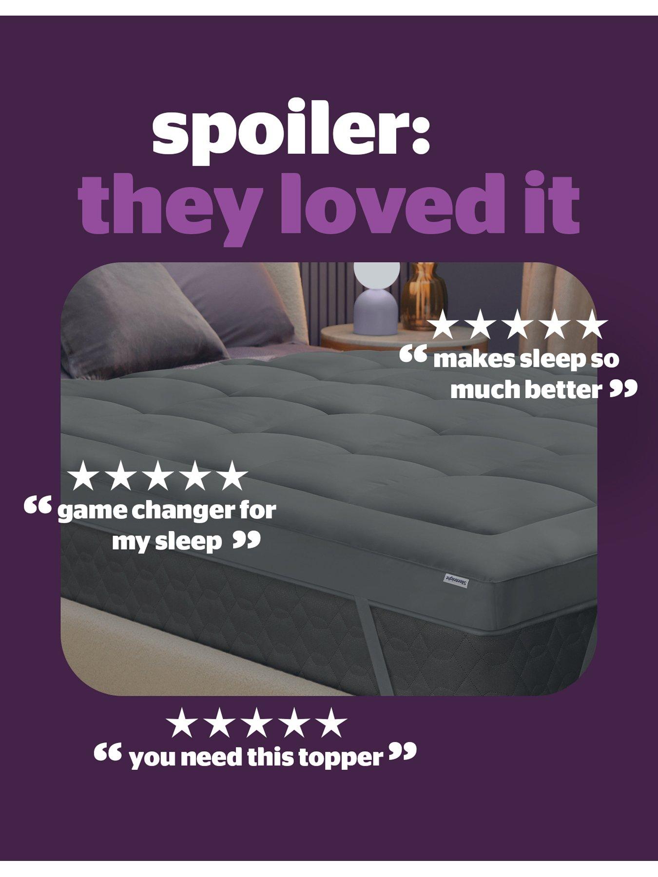 Image 6 of 7 of Silentnight Ultimate Deep Sleep 10cm Charocal Mattress Topper