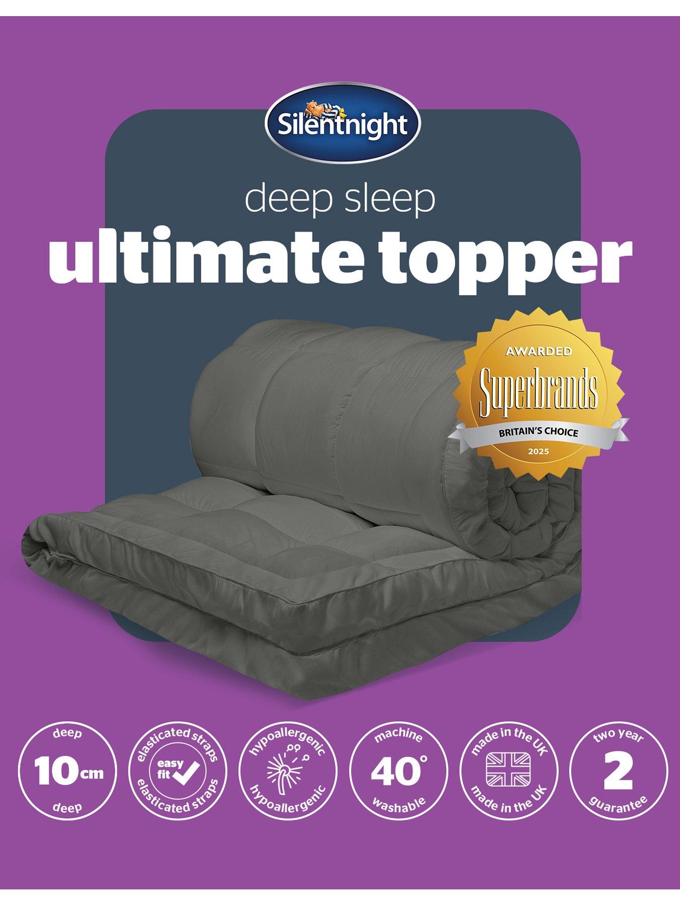 Image 7 of 7 of Silentnight Ultimate Deep Sleep 10cm Charocal Mattress Topper