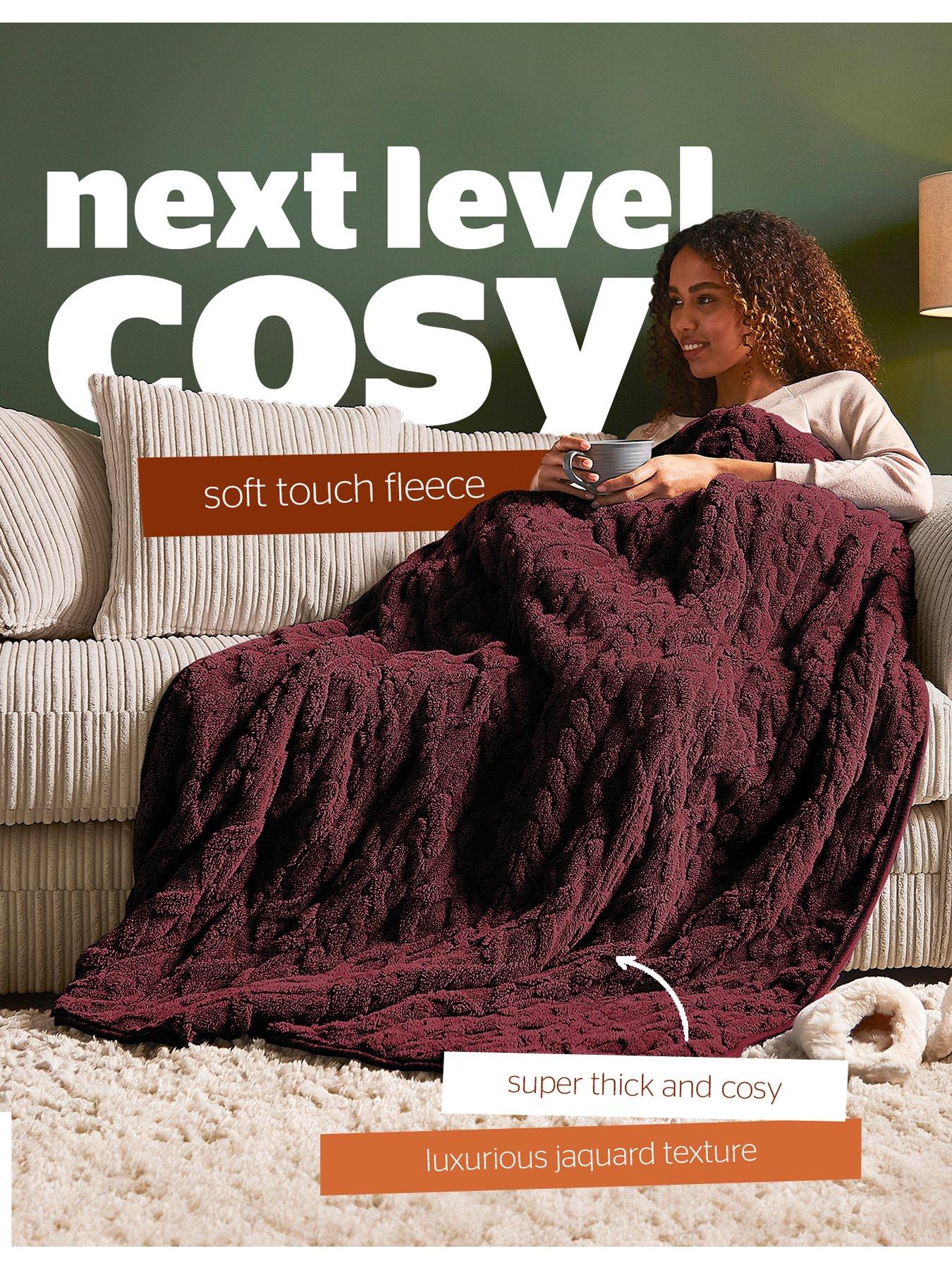Image 3 of 7 of Silentnight Luxury Super Cosy Heated Throw - Berry