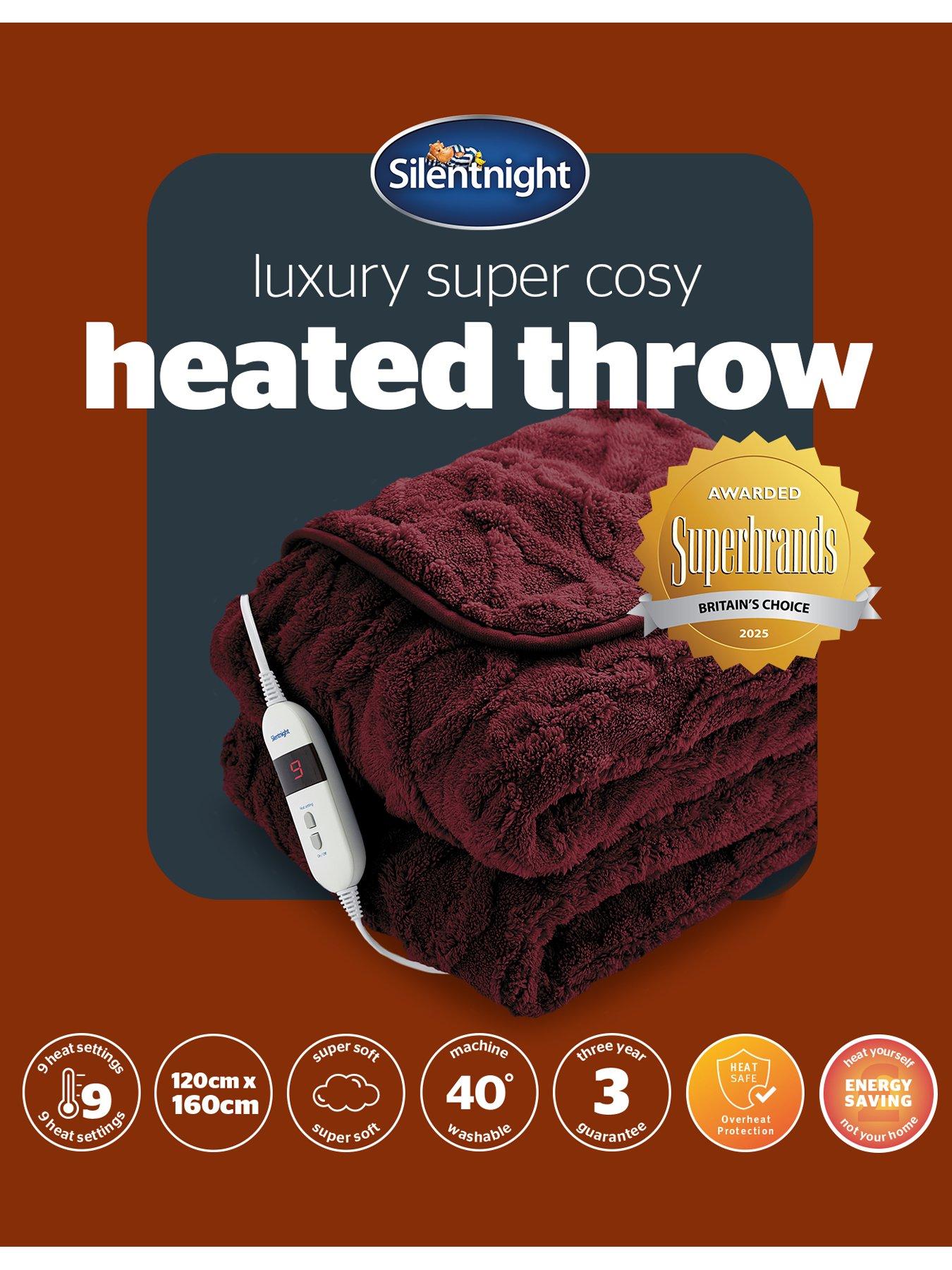Image 7 of 7 of Silentnight Luxury Super Cosy Heated Throw - Berry