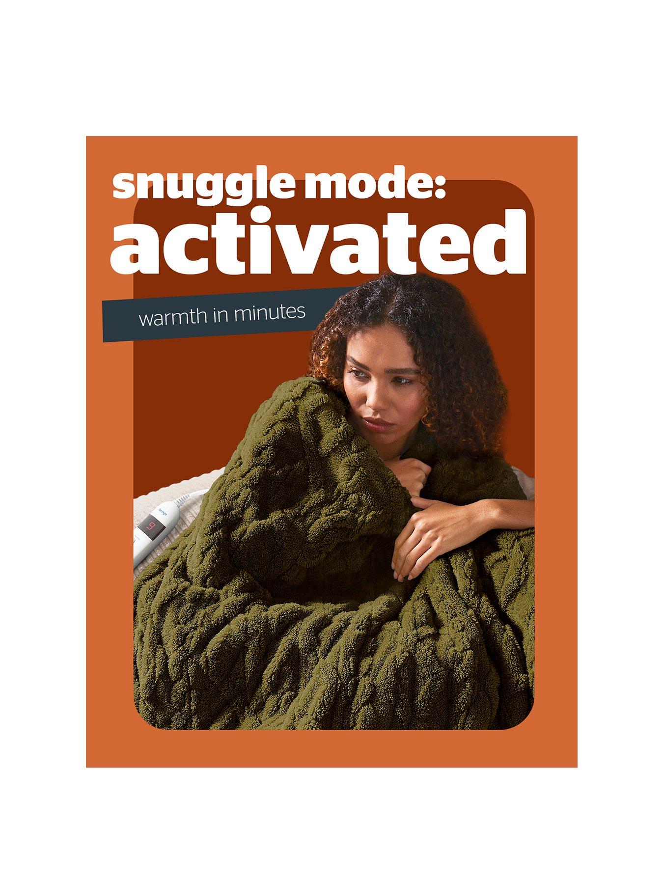 Image 2 of 7 of Silentnight Luxury Super Cosy Heated Throw - Forest Green/Olive