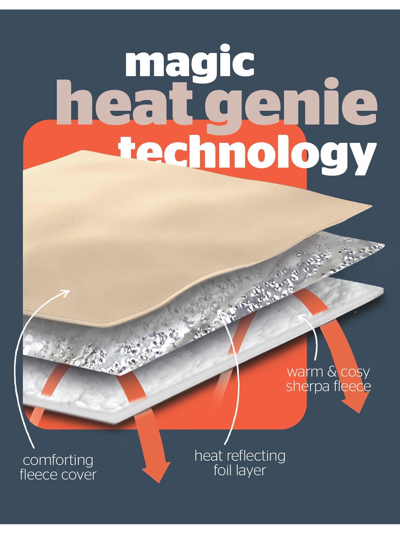 Image 3 of 7 of Silentnight Heat Genie Giant Blanket - Natural