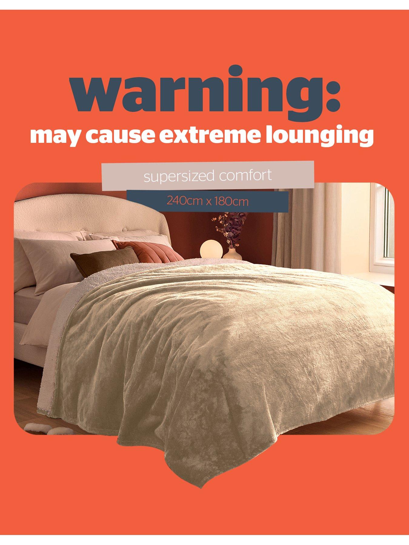 Image 5 of 7 of Silentnight Heat Genie Giant Blanket - Natural