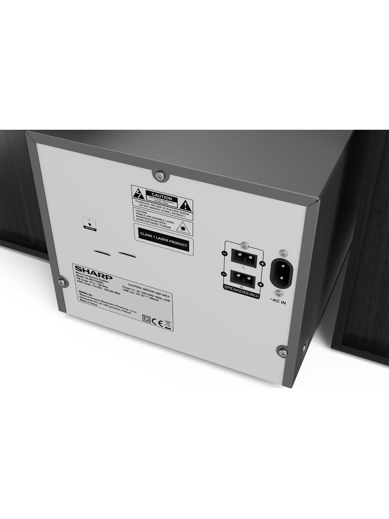 Image 7 of 7 of Sharp XL-B517D(BK) DAB+ HI-FI System