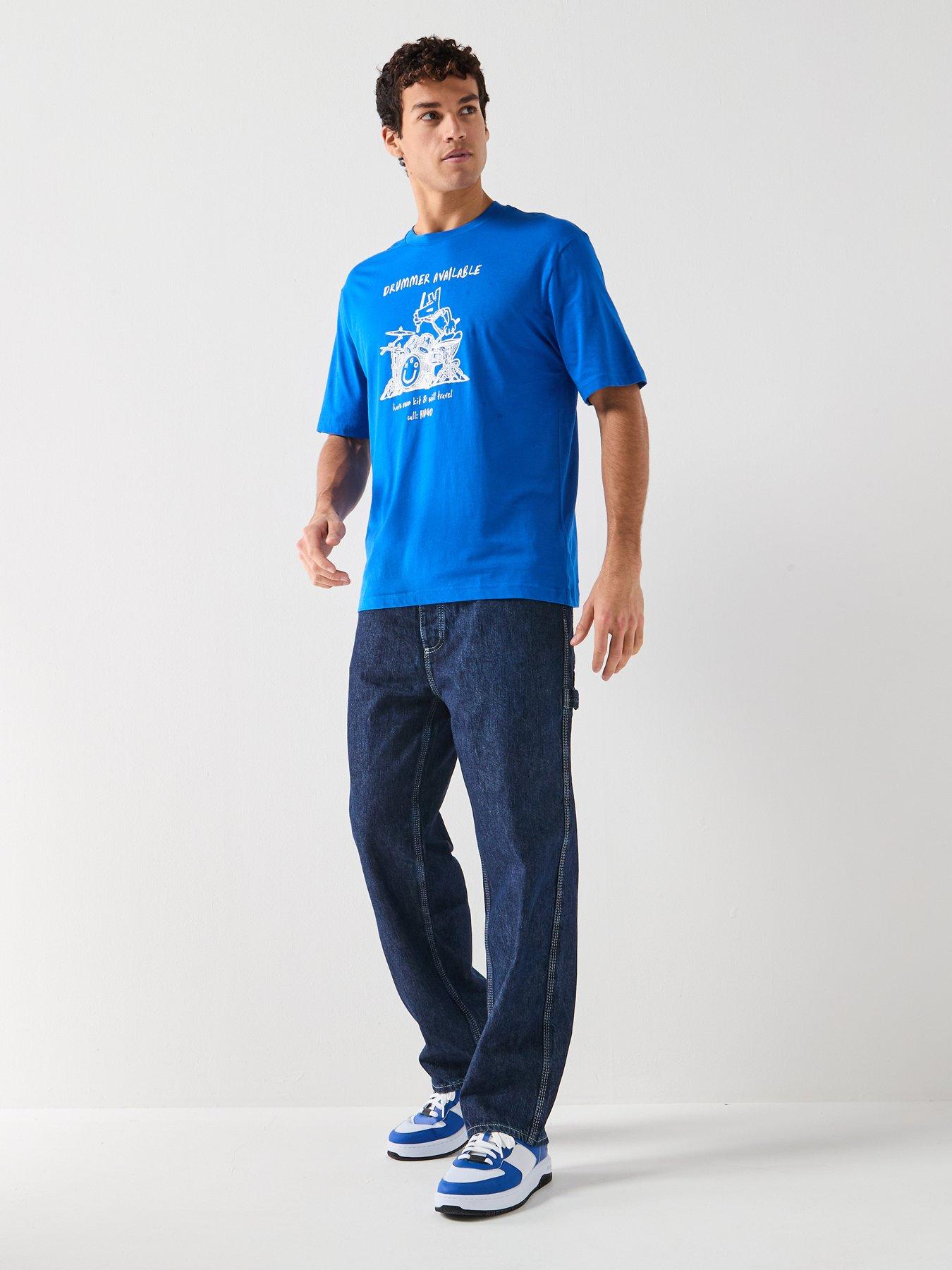 Image 3 of 5 of HUGO Namerix Graphic T-Shirt - Blue
