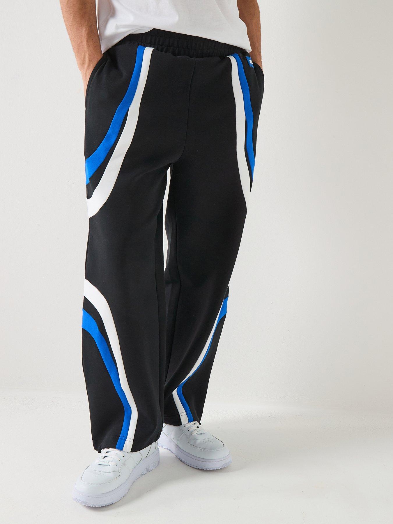 HUGO Blue Nalotron Loose Fit Joggers - Black