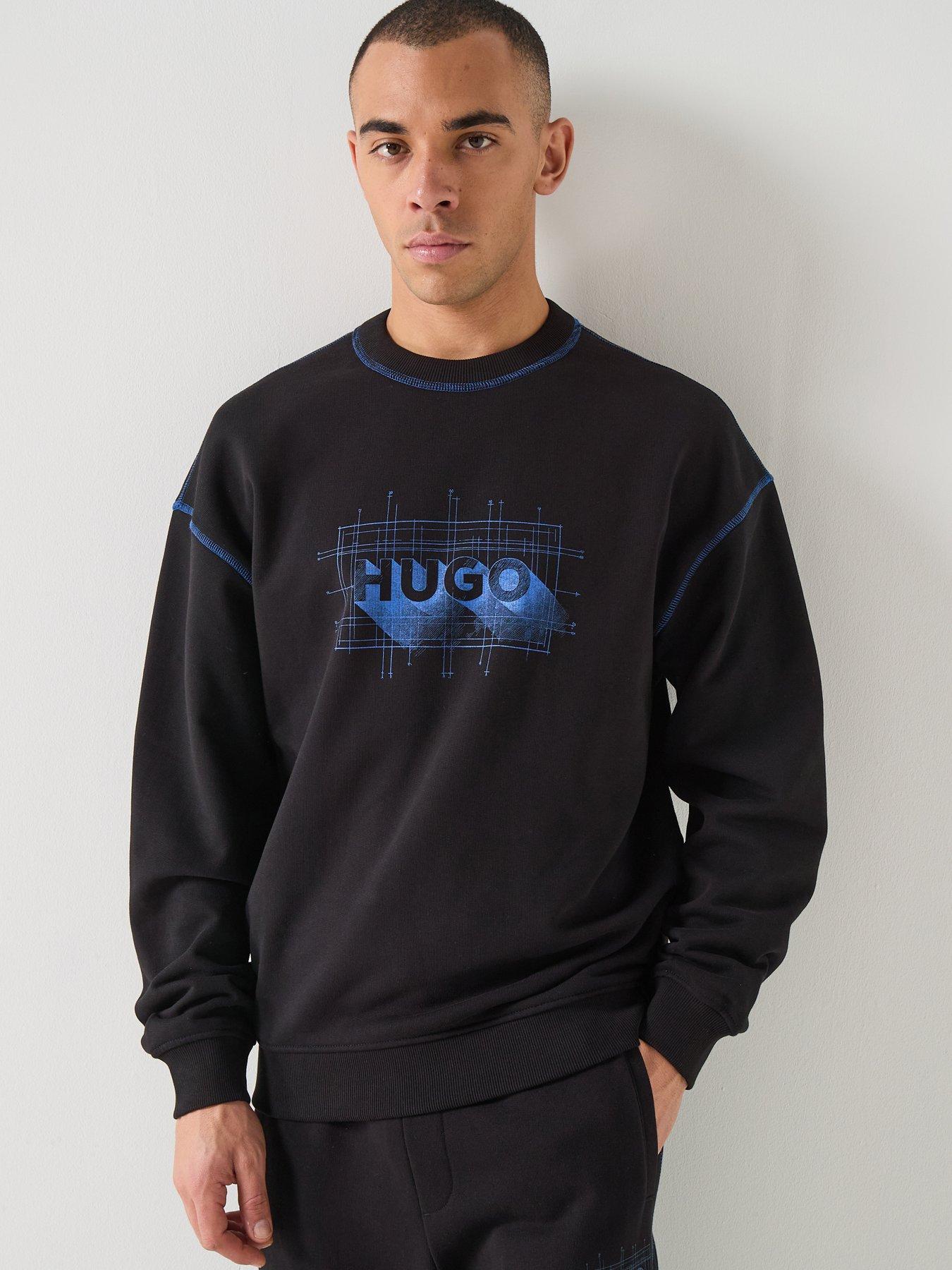 HUGO Hugo Blue Nothalic Crew Sweat