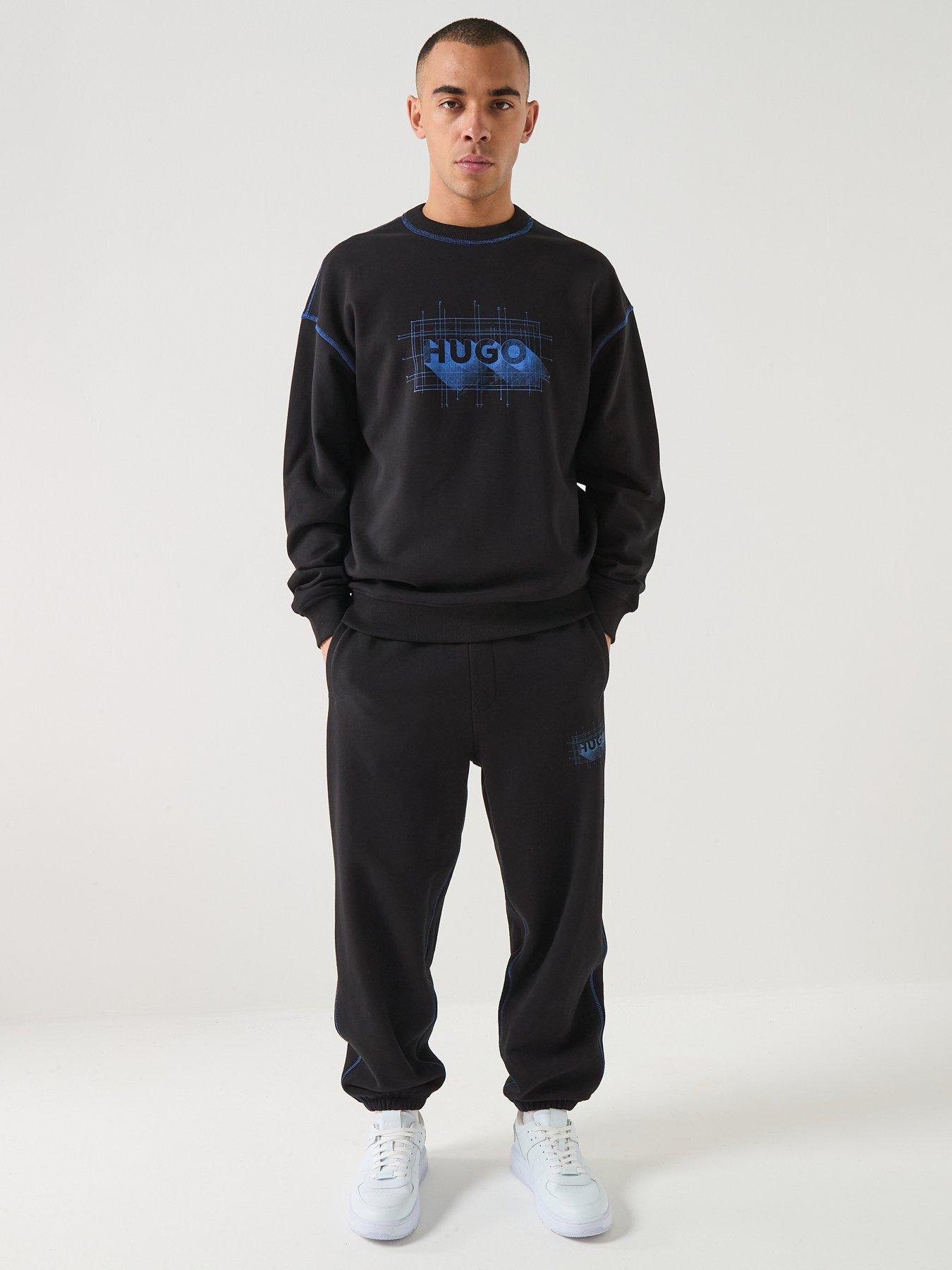 Image 3 of 6 of HUGO Hugo Blue Nothalic Crew Sweat