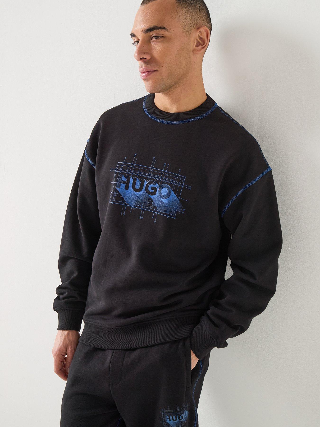 Image 5 of 6 of HUGO Hugo Blue Nothalic Crew Sweat