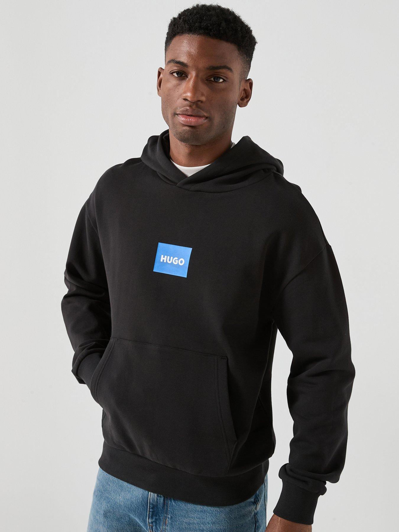 HUGO Blue Nayohood Regular Fit Hoodie - Black