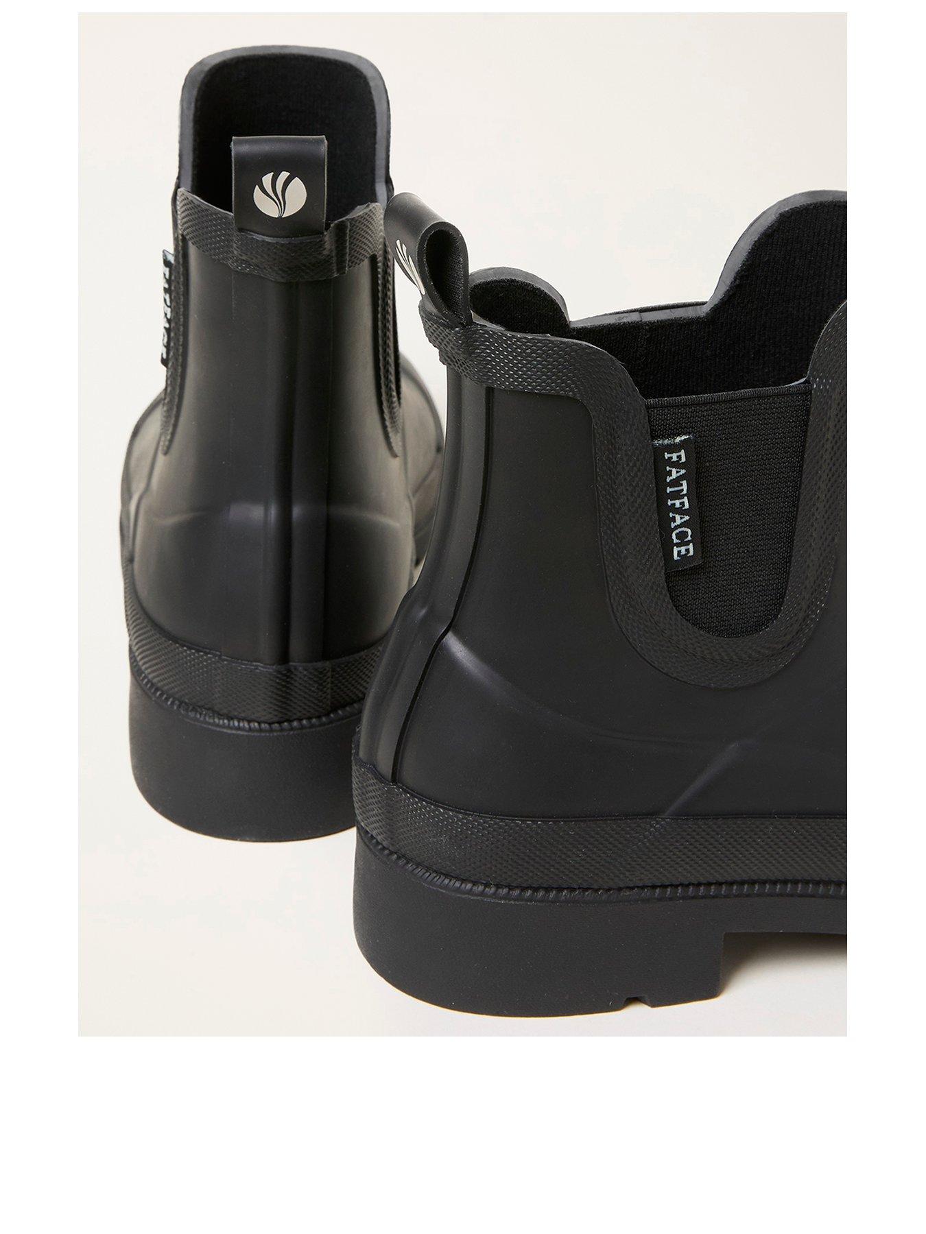Image 3 of 3 of FatFace Rubber Ankle Wellies - Black