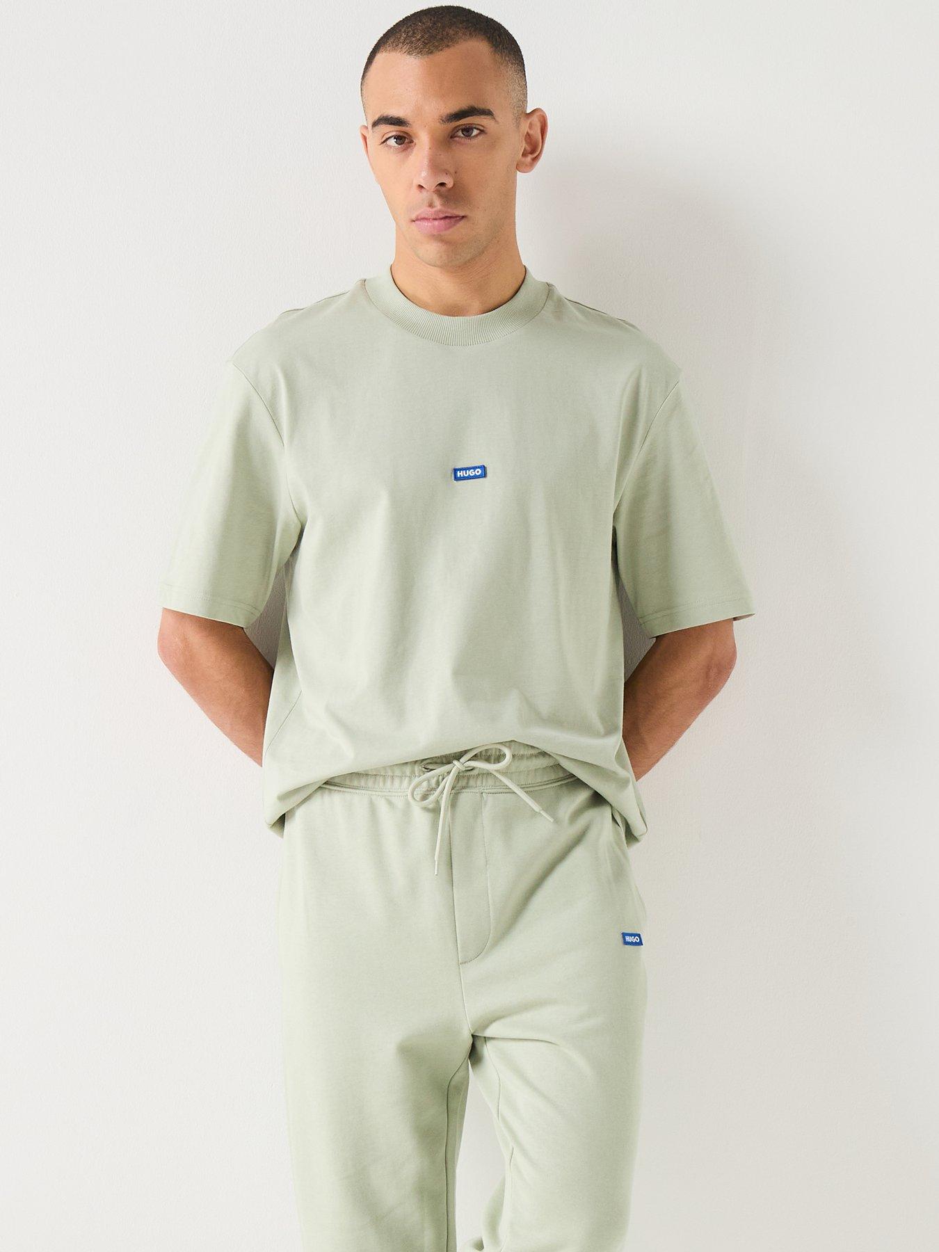 HUGO Blue Nieros Regular Fit T-Shirt - Light Green