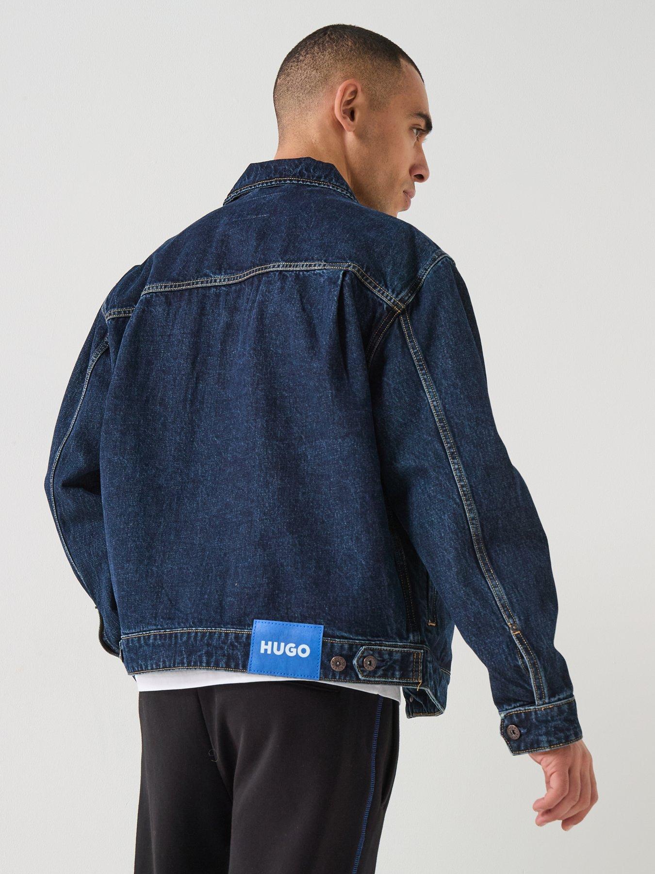 HUGO Blue Nial Denim Jacket - Dark Blue | Very