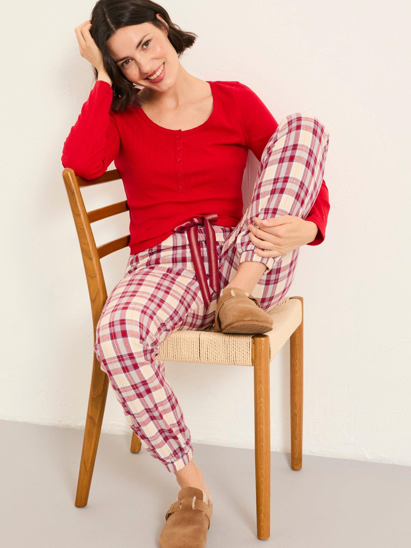 Image 3 of 6 of FatFace Hattie Henley Top - Red