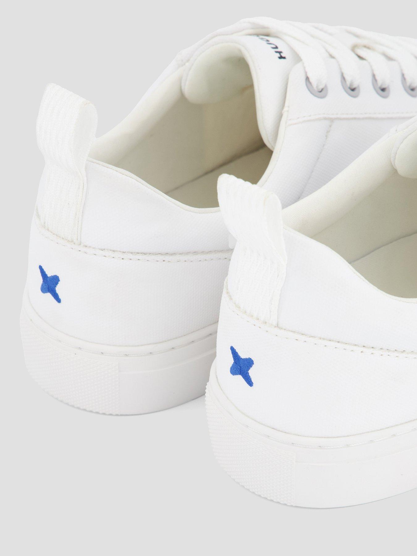 Image 5 of 7 of HUGO Blue Morrie Tenn PU Trainers - White