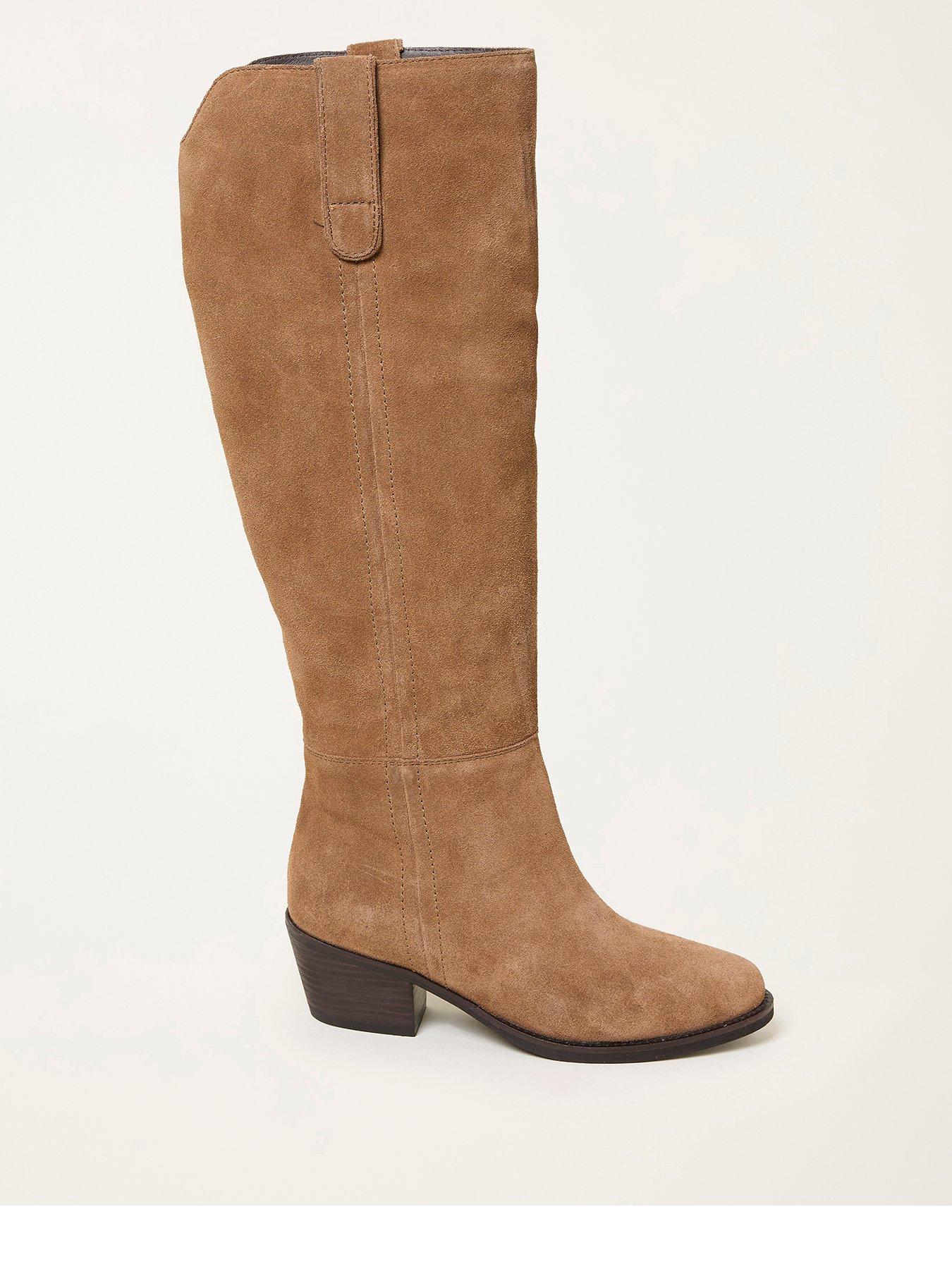 FatFace Long Heeled Boot - Tan Brown