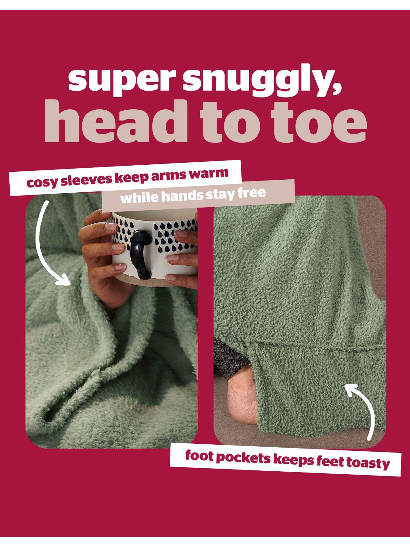 Image 4 of 7 of Silentnight Snugsie Wearable Tv Blanket - Sage