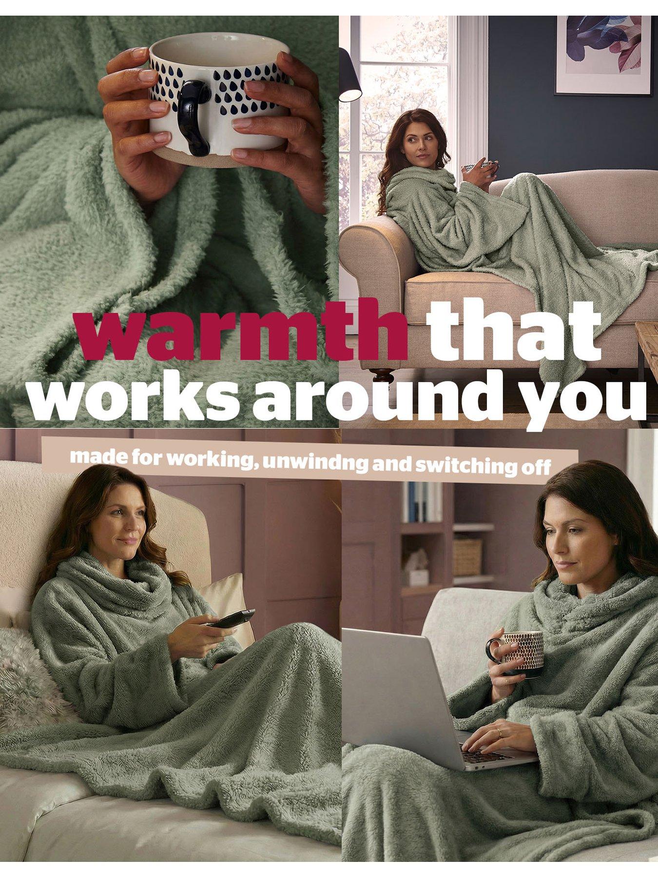 Image 5 of 7 of Silentnight Snugsie Wearable Tv Blanket - Sage