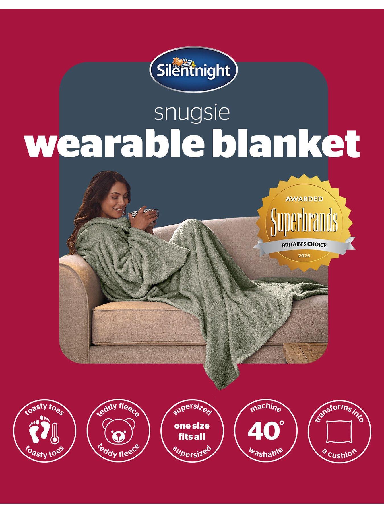 Image 7 of 7 of Silentnight Snugsie Wearable Tv Blanket - Sage