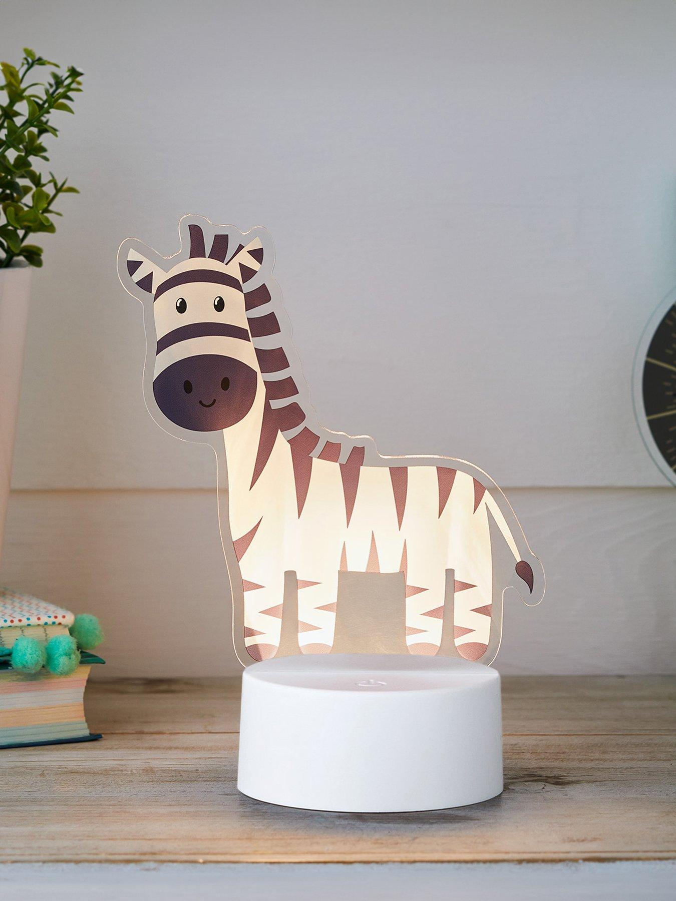 Lights4Fun 2-in-1 Lion & Zebra USB Children's Light