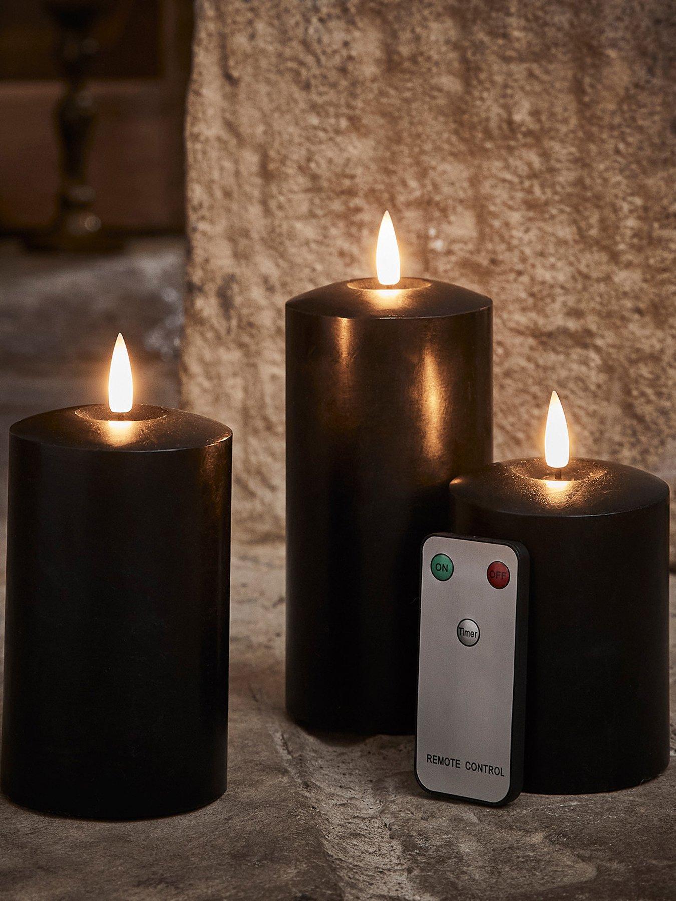 lights4fun-truglow-black-led-pillar-candle-trio