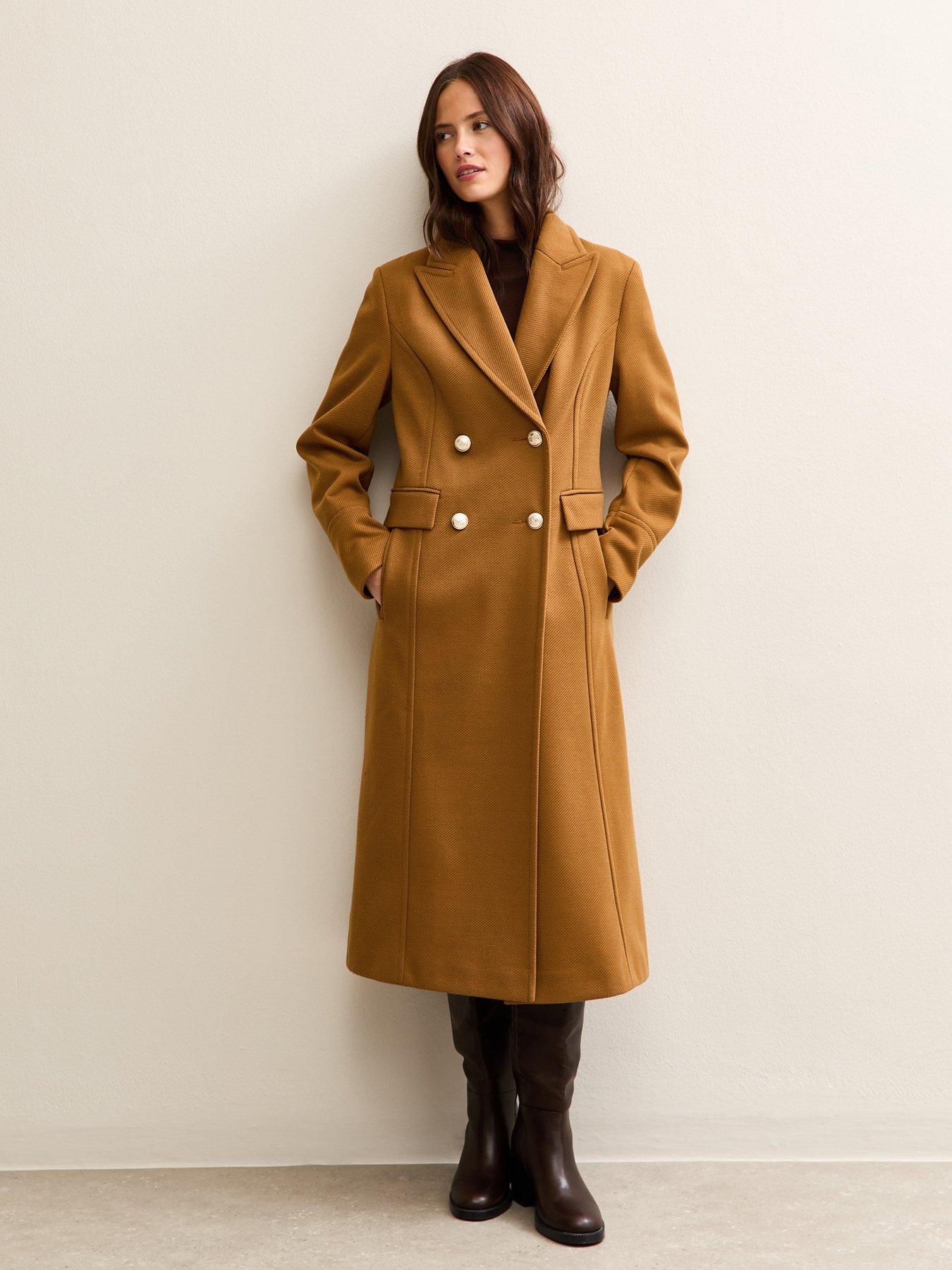 New Look Tan Double Breasted Coat