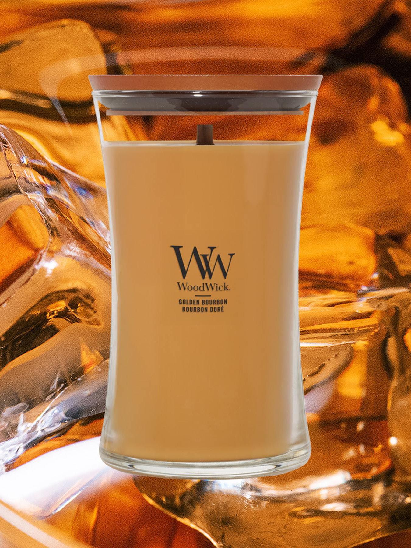 WoodWick Ww Large Hourglass Golden Bourbon