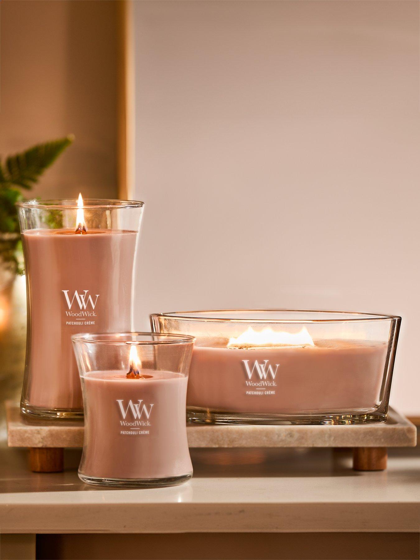Image 1 of 5 of WoodWick Large Hourglass Candle - Patchouli Creme