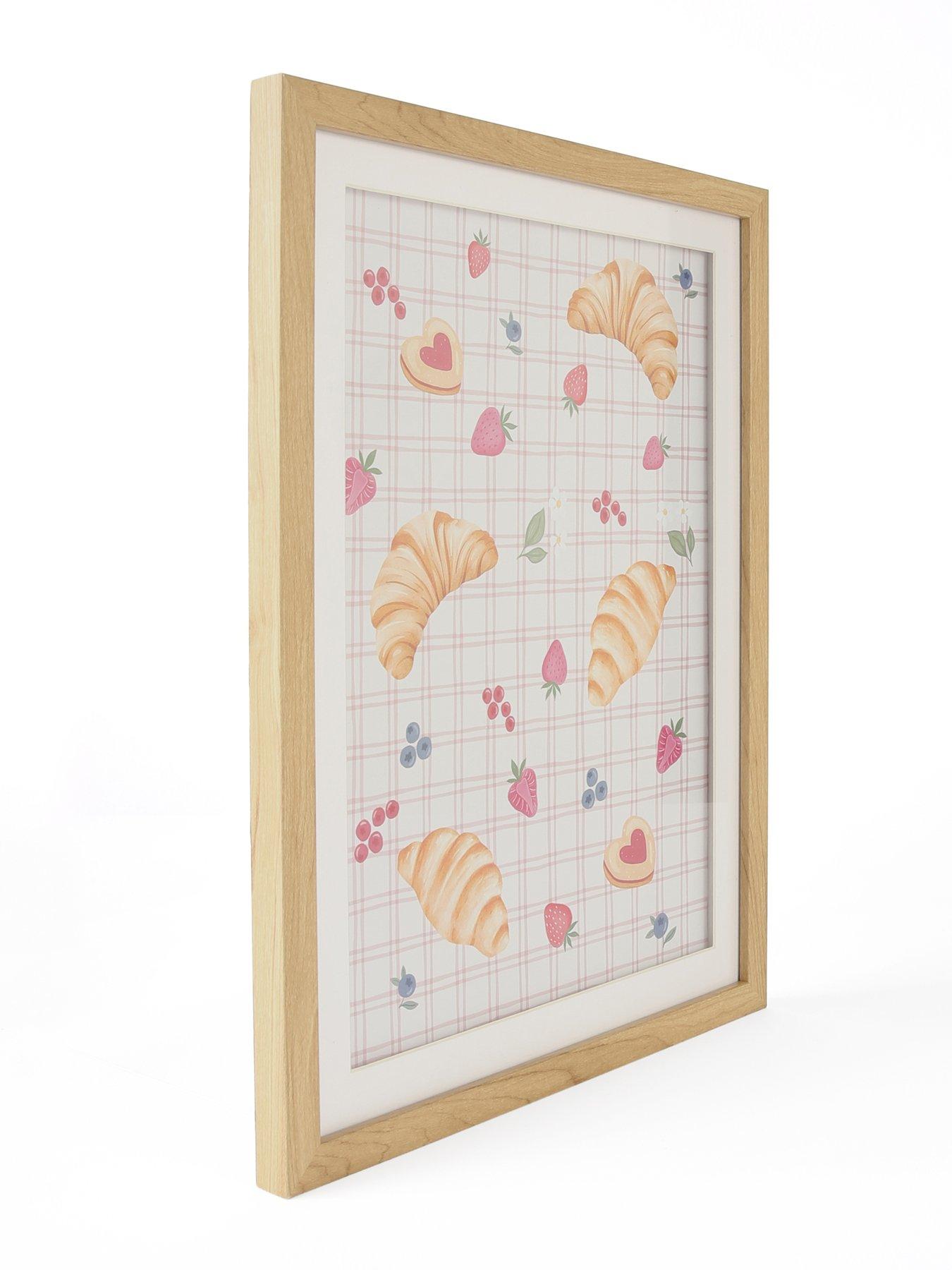 Image 3 of 6 of The Very Collection Croissant Print Framed Wall Art