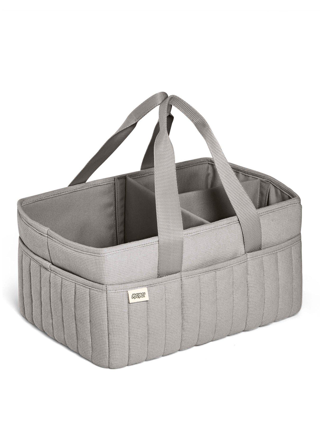 Image 2 of 7 of Mamas & Papas Nappy Caddy - Grey Waffle